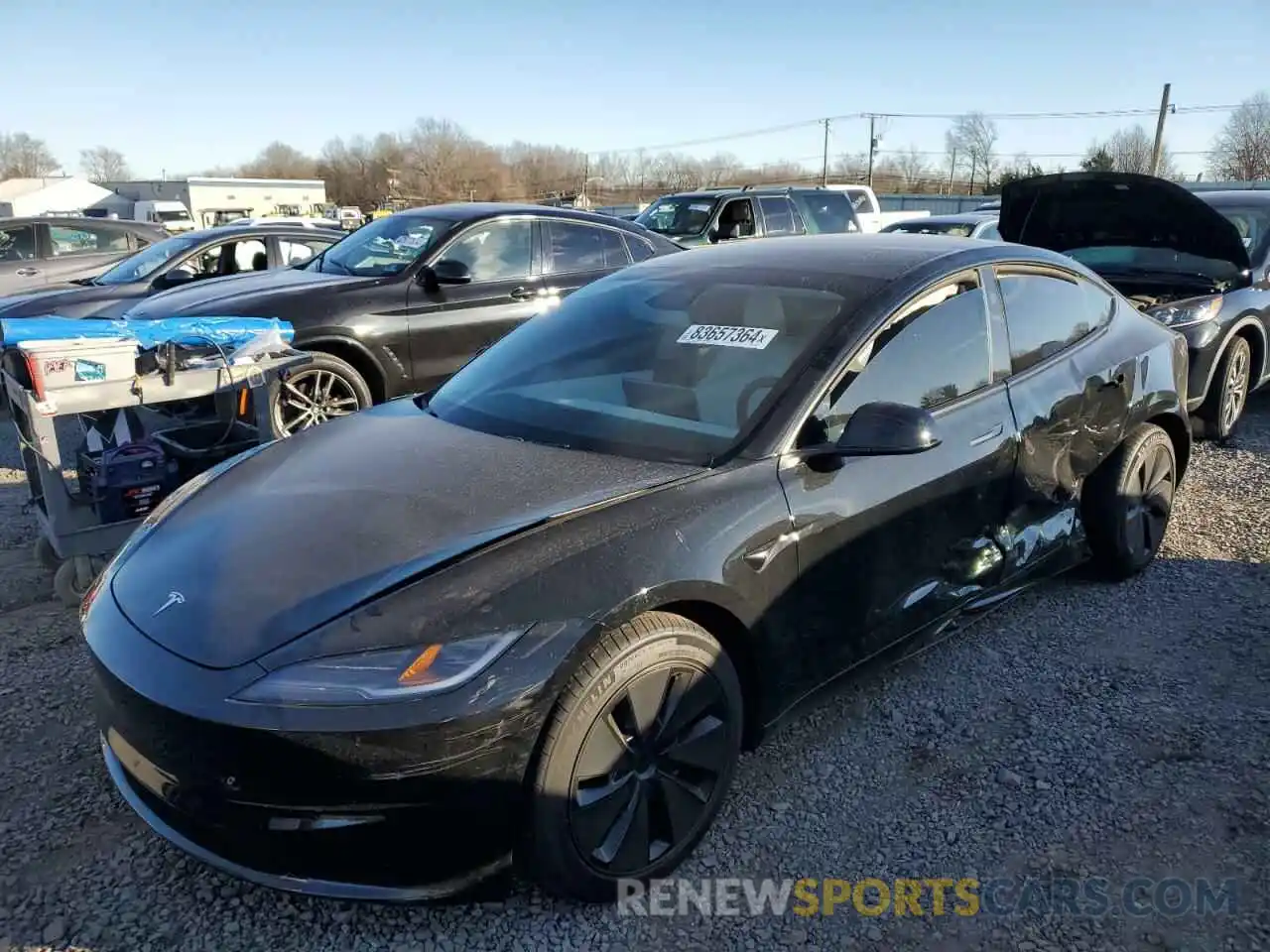 1 Photograph of a damaged car 5YJ3E1EA0RF801662 TESLA MODEL 3 2024