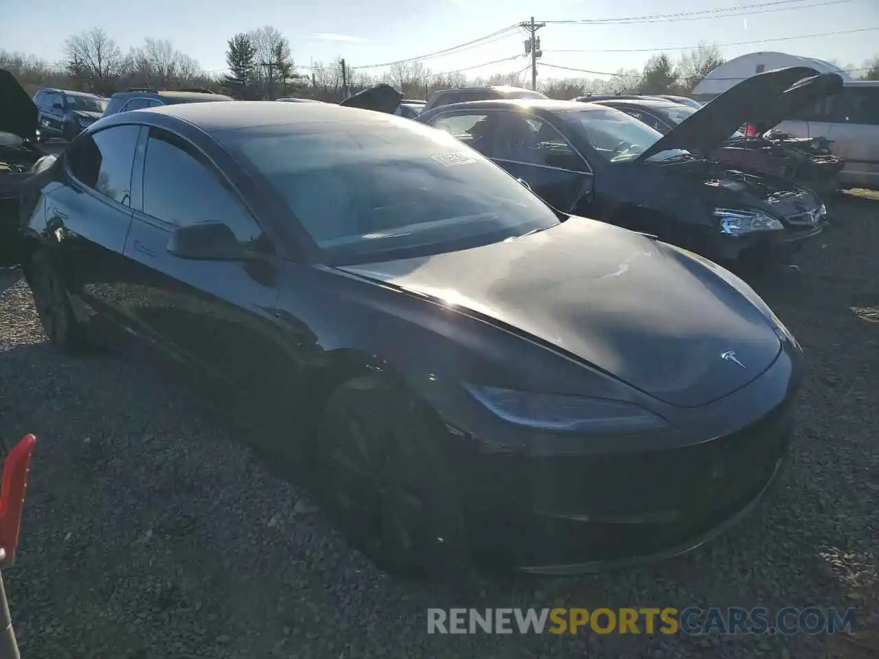 4 Photograph of a damaged car 5YJ3E1EA0RF801662 TESLA MODEL 3 2024