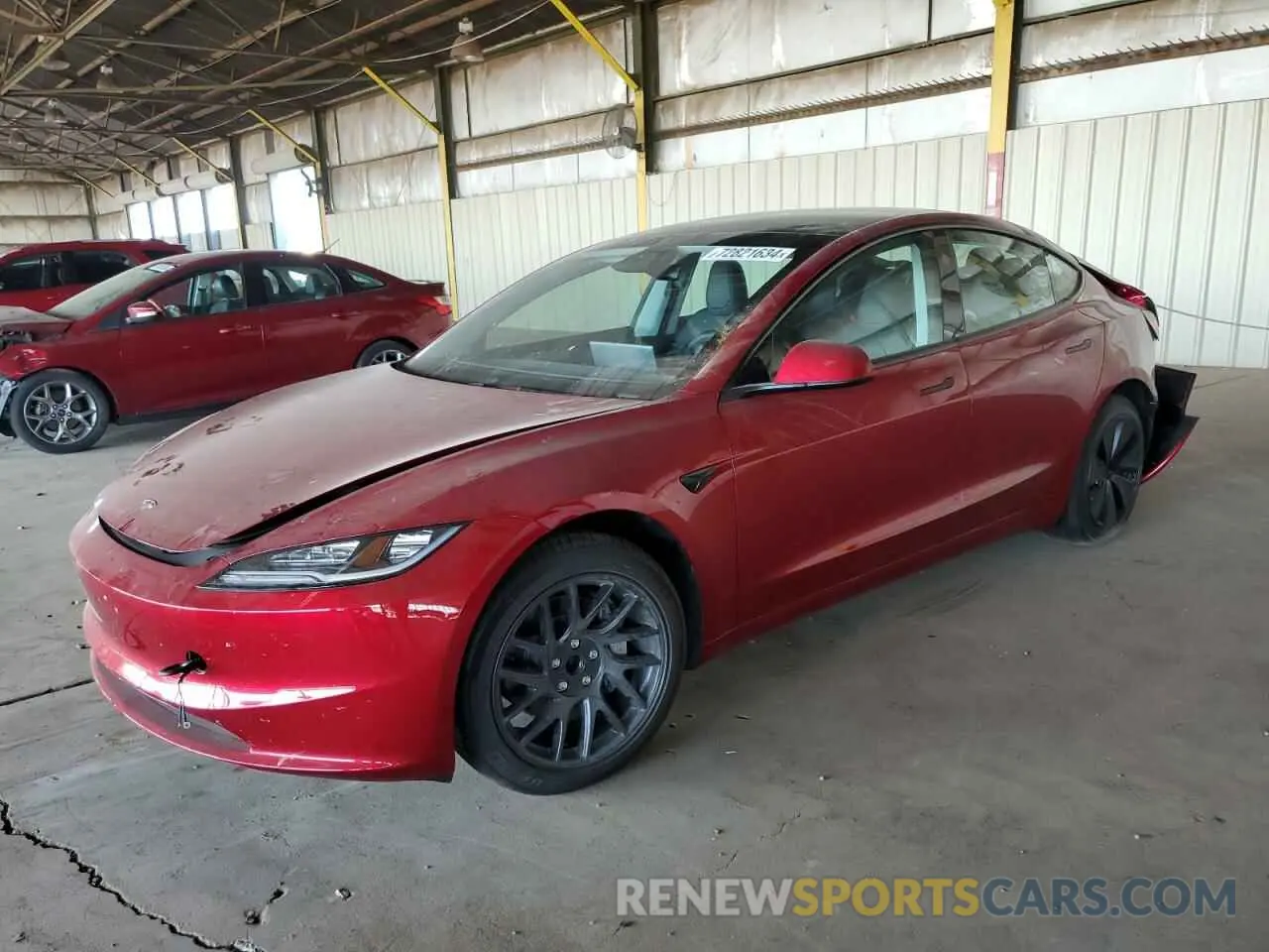 1 Photograph of a damaged car 5YJ3E1EA0RF830675 TESLA MODEL 3 2024