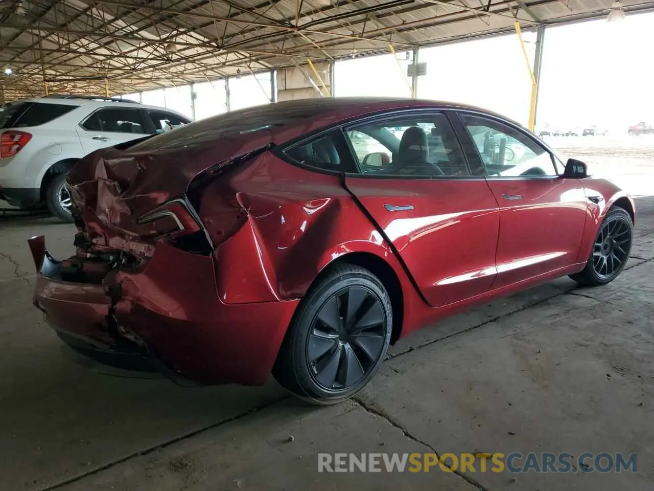 3 Photograph of a damaged car 5YJ3E1EA0RF830675 TESLA MODEL 3 2024