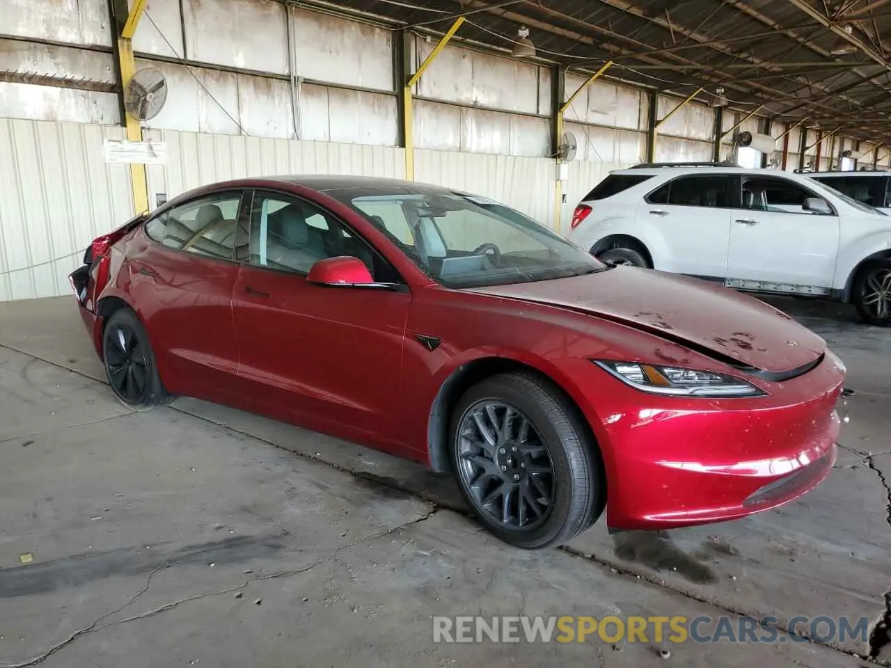 4 Photograph of a damaged car 5YJ3E1EA0RF830675 TESLA MODEL 3 2024