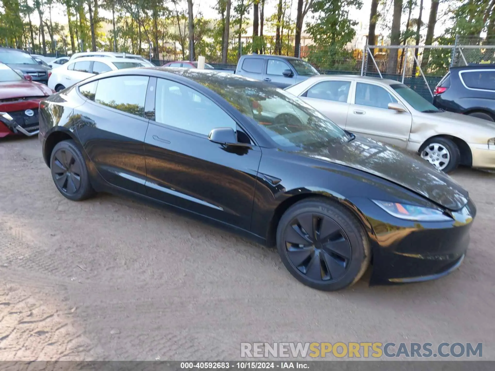 1 Photograph of a damaged car 5YJ3E1EA0RF843569 TESLA MODEL 3 2024