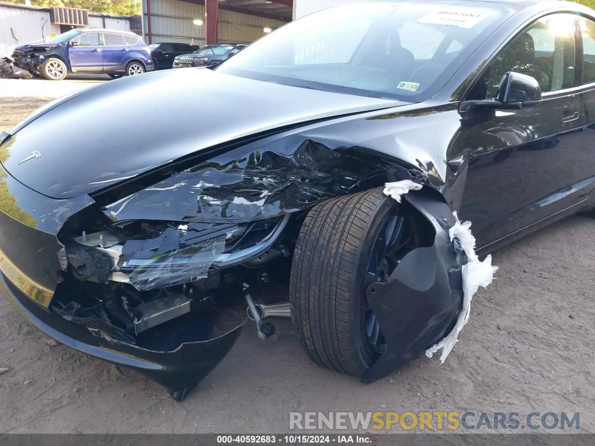 6 Photograph of a damaged car 5YJ3E1EA0RF843569 TESLA MODEL 3 2024