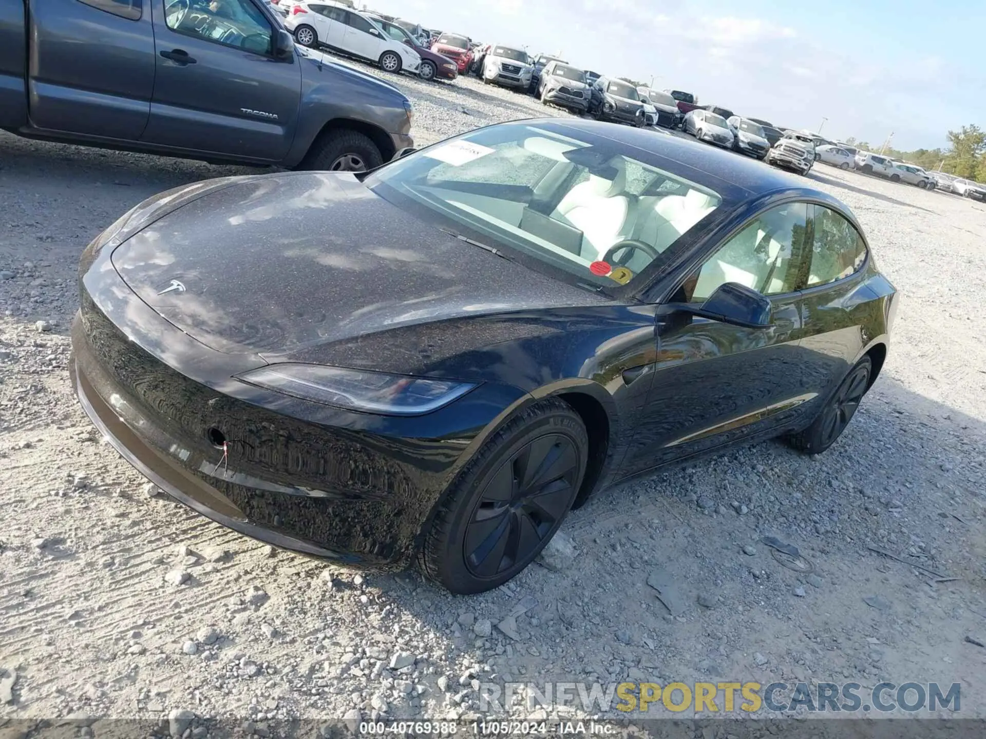 2 Photograph of a damaged car 5YJ3E1EA0RF848822 TESLA MODEL 3 2024