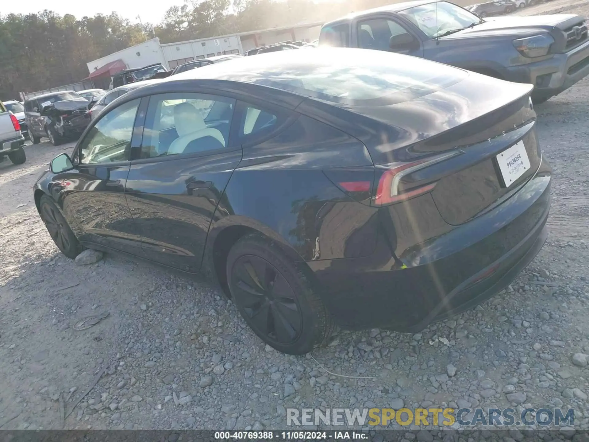 3 Photograph of a damaged car 5YJ3E1EA0RF848822 TESLA MODEL 3 2024
