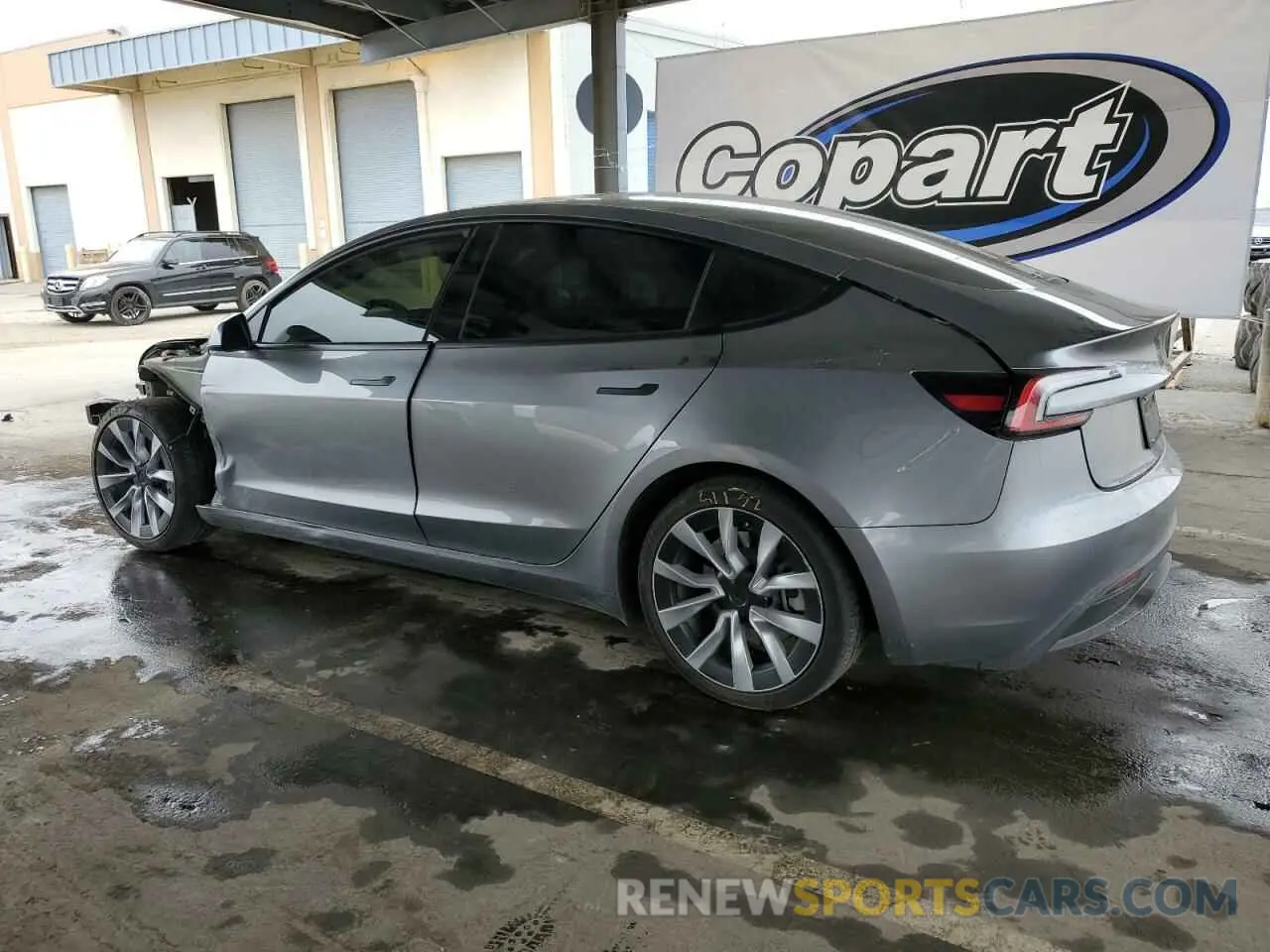 2 Photograph of a damaged car 5YJ3E1EA0RF859934 TESLA MODEL 3 2024