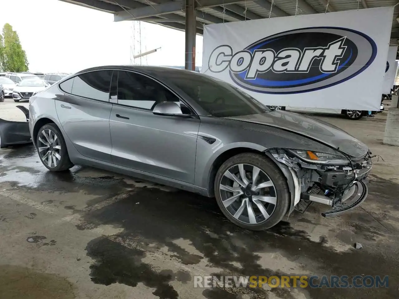 4 Photograph of a damaged car 5YJ3E1EA0RF859934 TESLA MODEL 3 2024