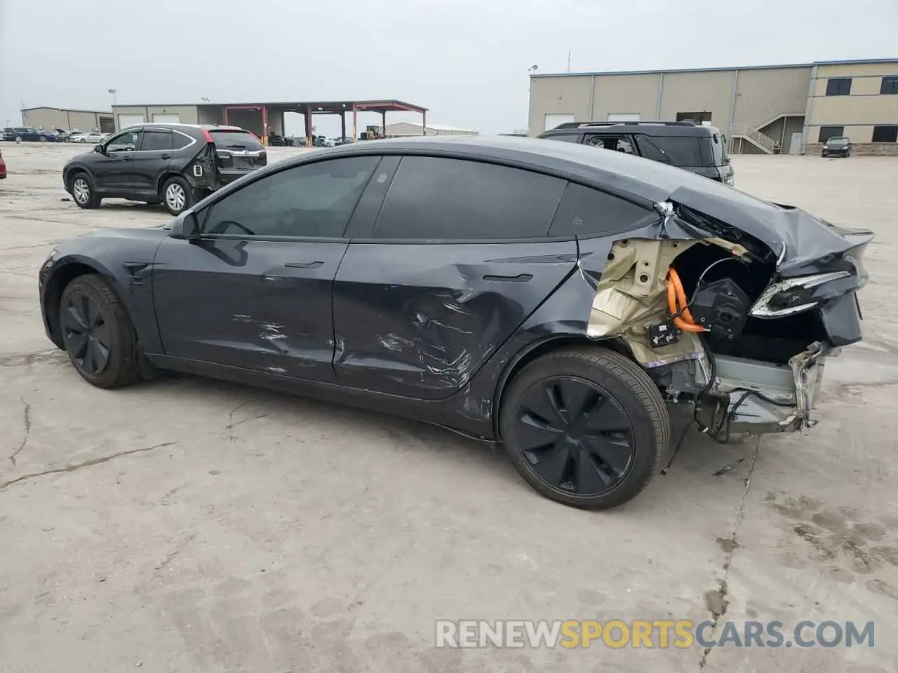 2 Photograph of a damaged car 5YJ3E1EA0RF861070 TESLA MODEL 3 2024