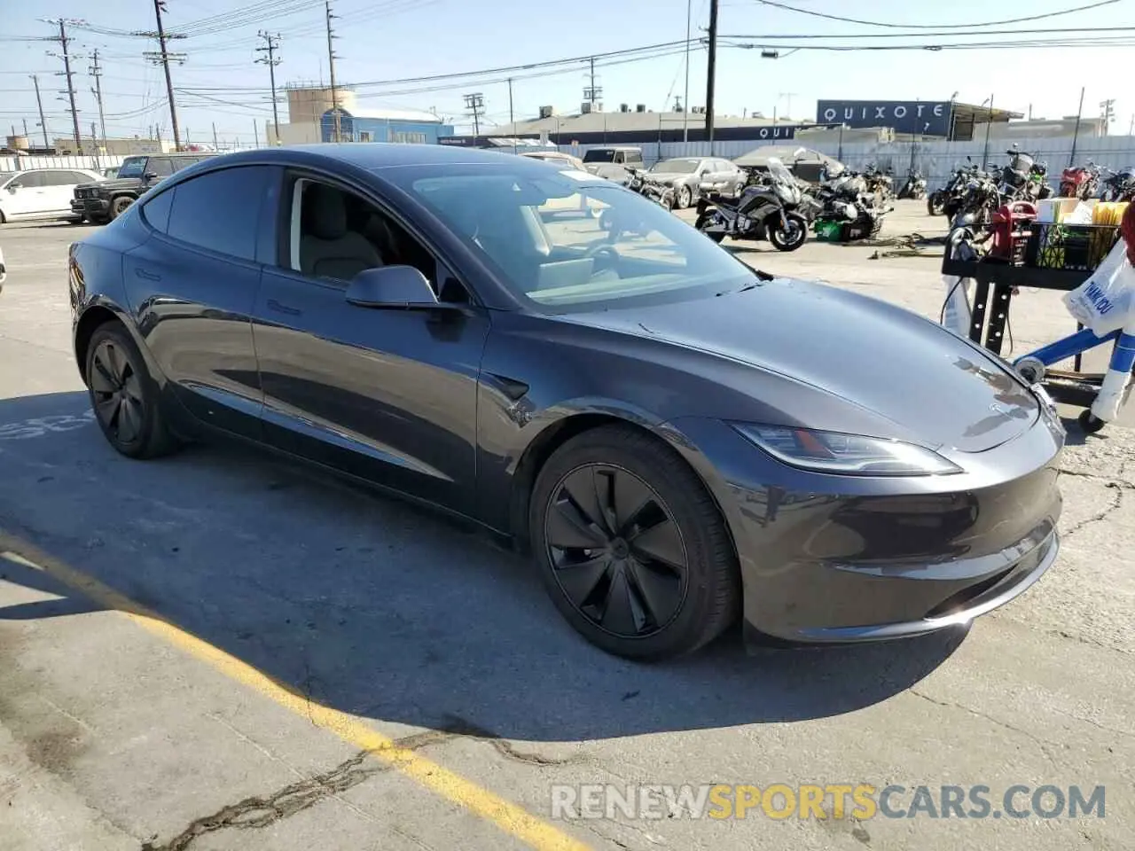 4 Photograph of a damaged car 5YJ3E1EA1RF736188 TESLA MODEL 3 2024