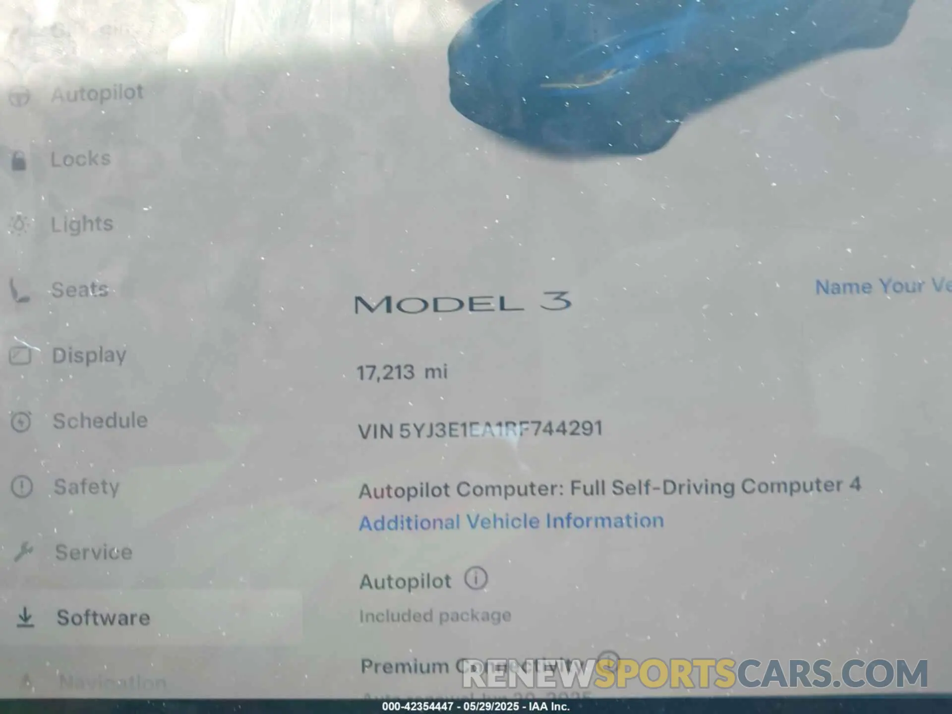 7 Photograph of a damaged car 5YJ3E1EA1RF744291 TESLA MODEL 3 2024