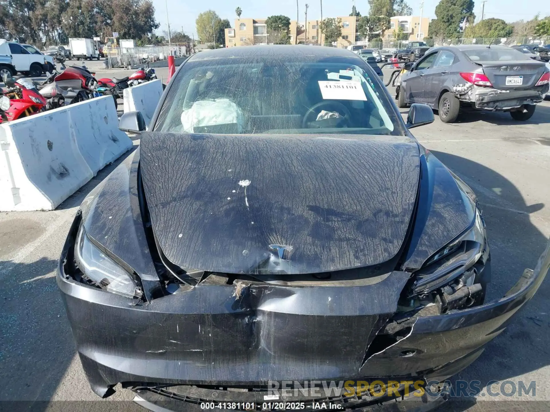 12 Photograph of a damaged car 5YJ3E1EA1RF745909 TESLA MODEL 3 2024