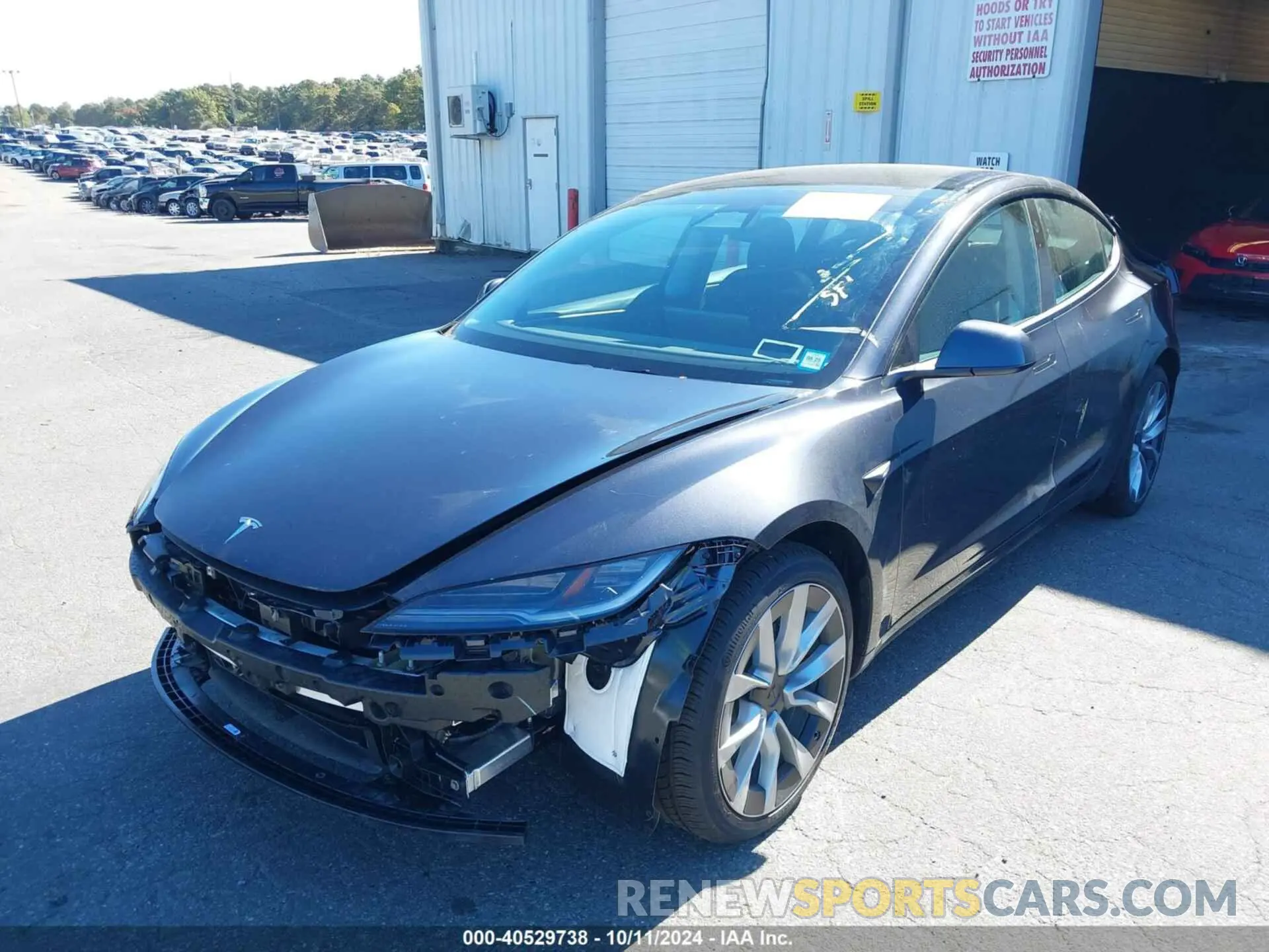 2 Photograph of a damaged car 5YJ3E1EA1RF751516 TESLA MODEL 3 2024