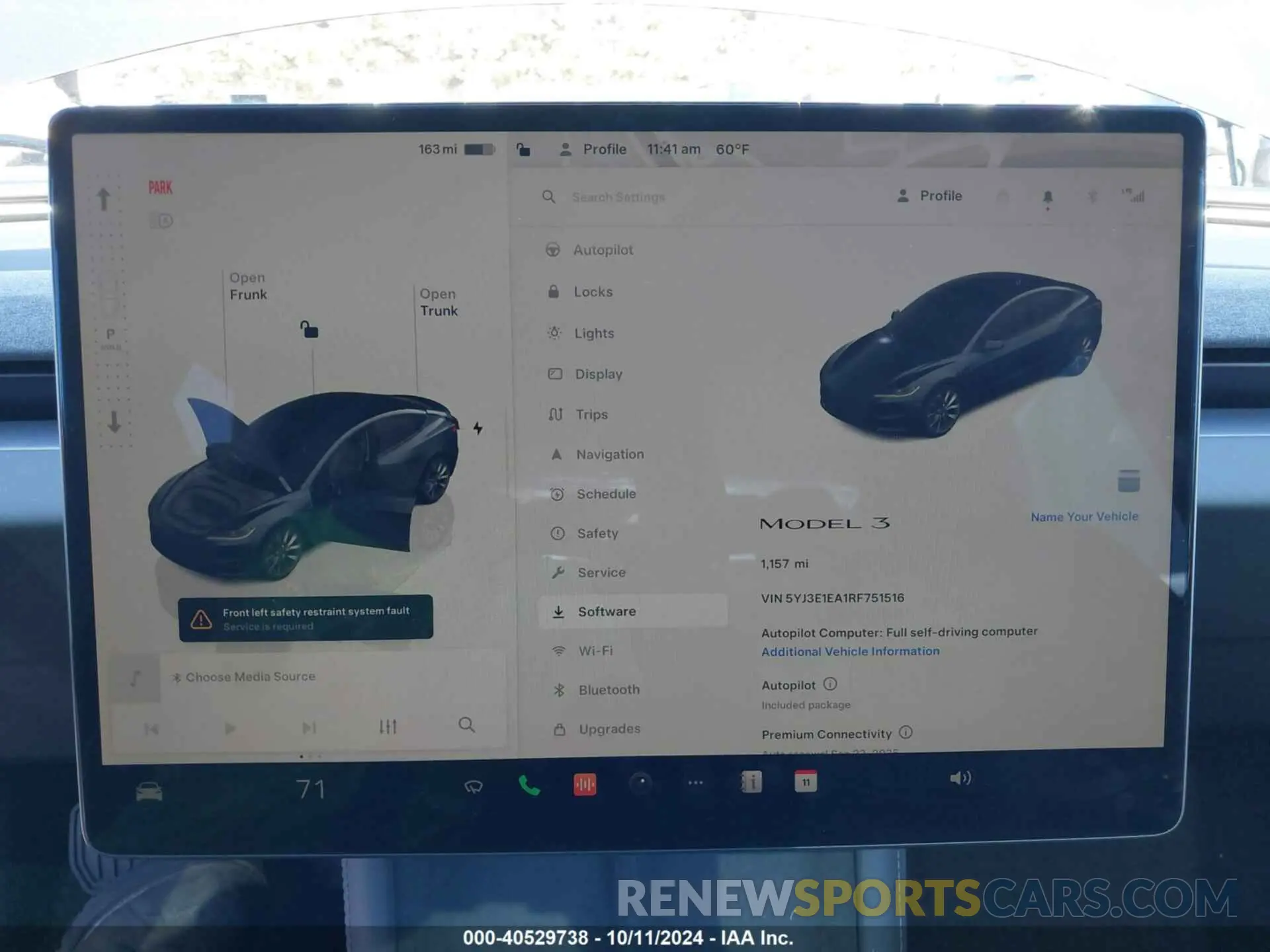 7 Photograph of a damaged car 5YJ3E1EA1RF751516 TESLA MODEL 3 2024