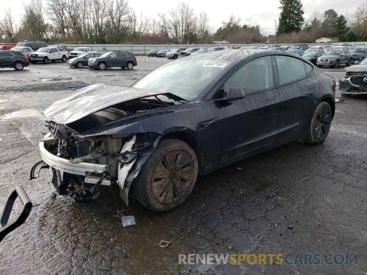 1 Photograph of a damaged car 5YJ3E1EA1RF755212 TESLA MODEL 3 2024