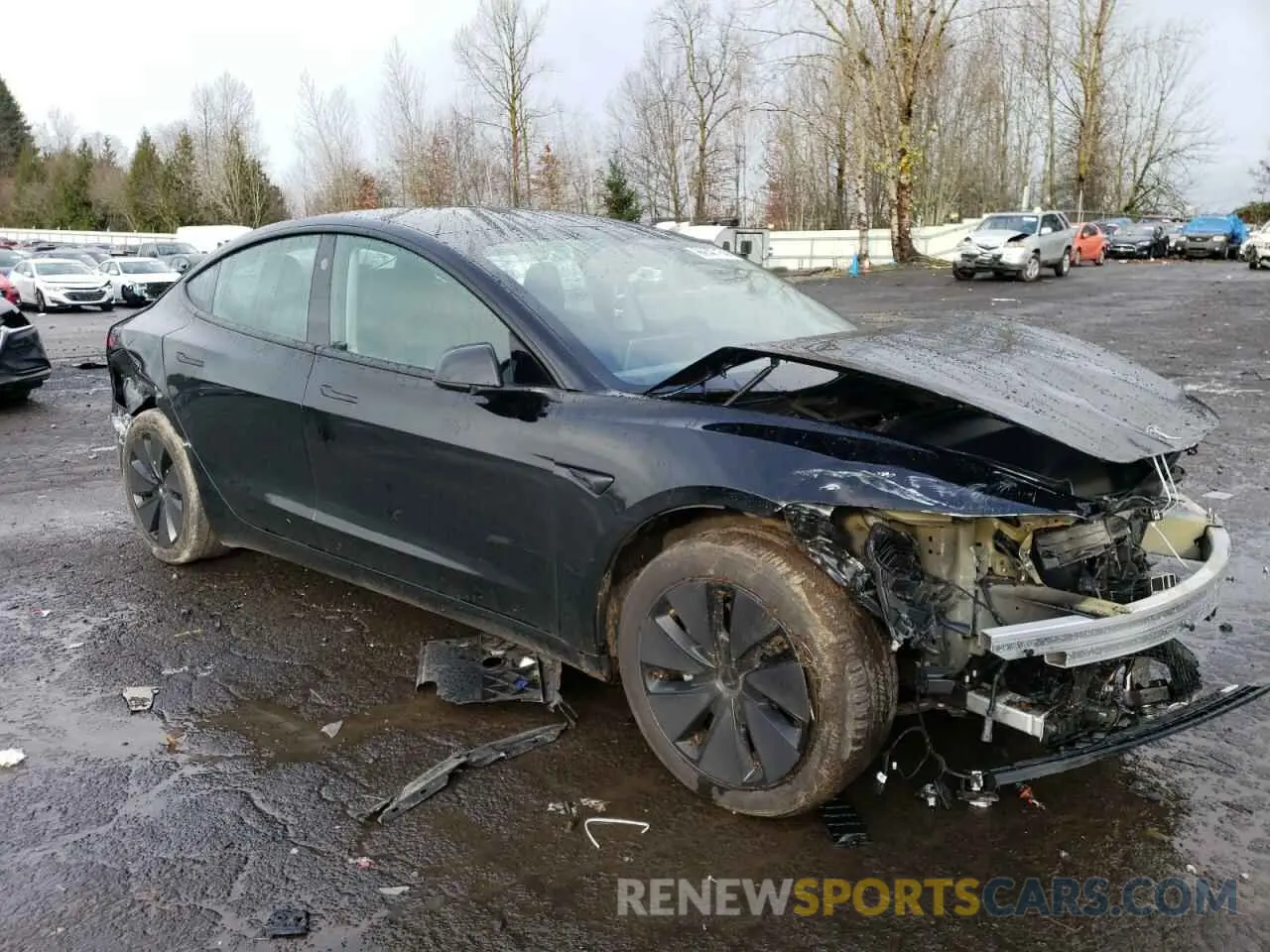4 Photograph of a damaged car 5YJ3E1EA1RF755212 TESLA MODEL 3 2024