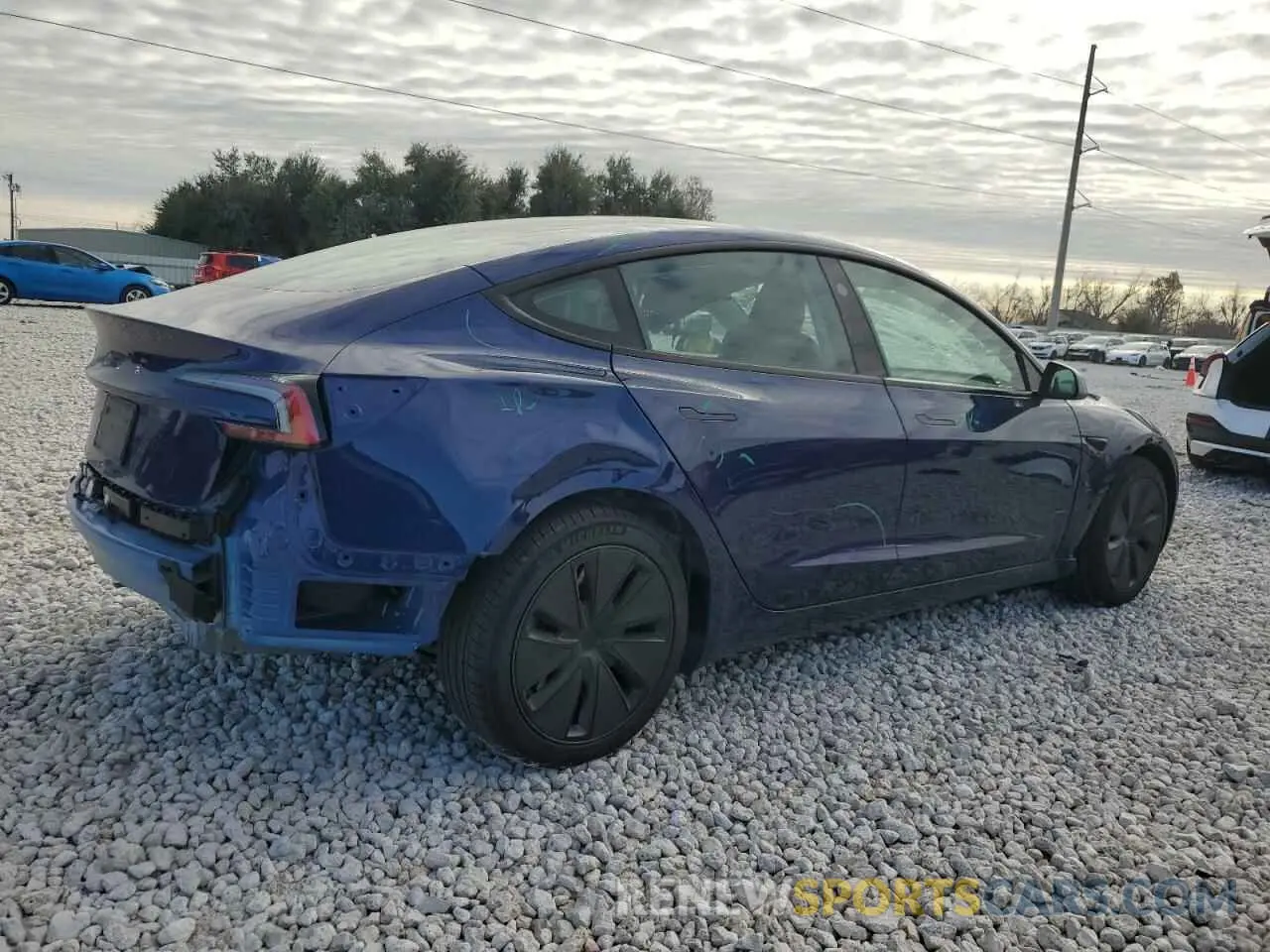 3 Photograph of a damaged car 5YJ3E1EA1RF786377 TESLA MODEL 3 2024