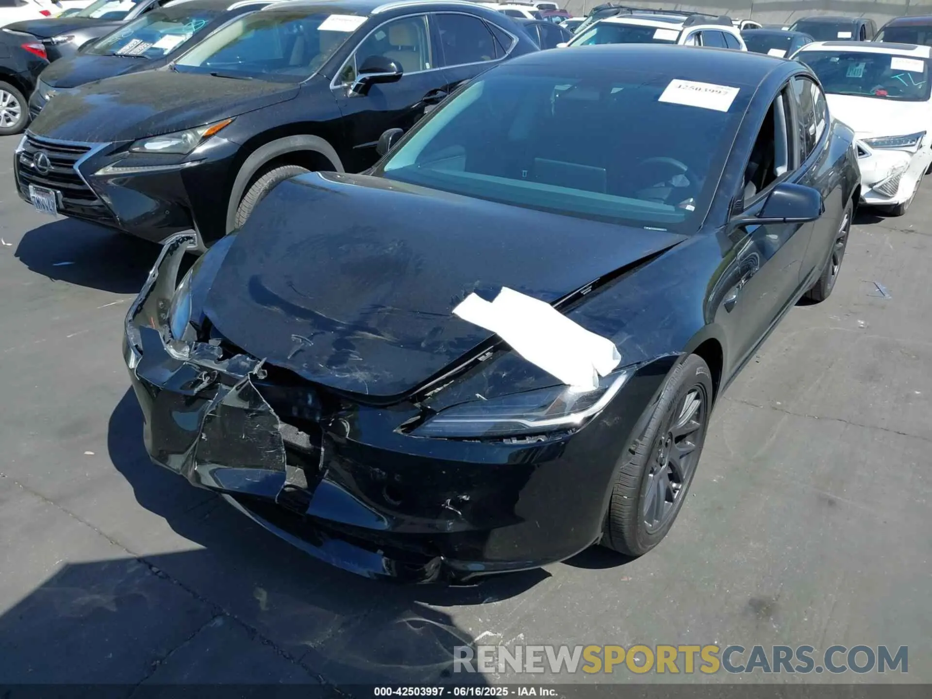 2 Photograph of a damaged car 5YJ3E1EA1RF821113 TESLA MODEL 3 2024