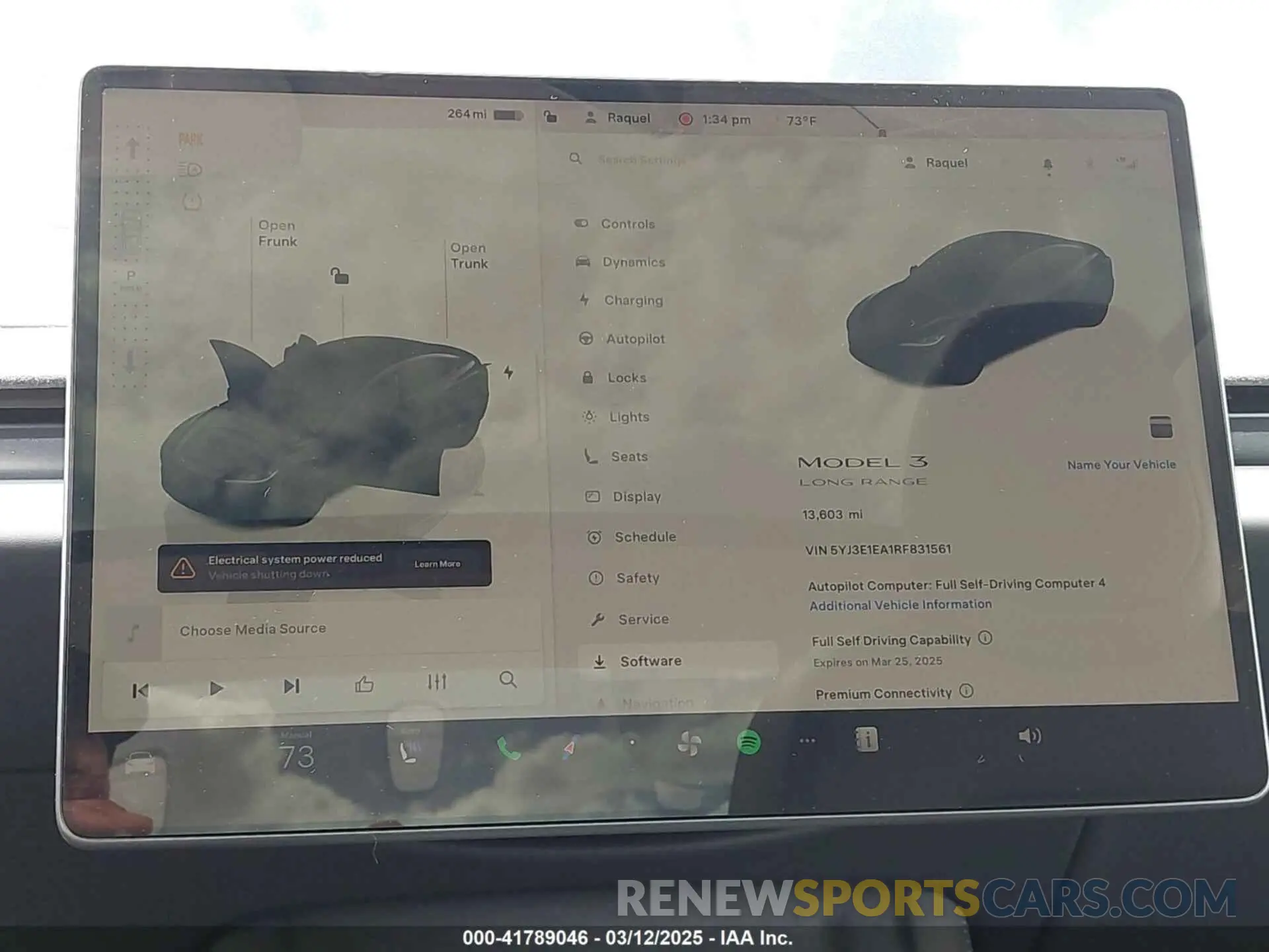 17 Photograph of a damaged car 5YJ3E1EA1RF831561 TESLA MODEL 3 2024