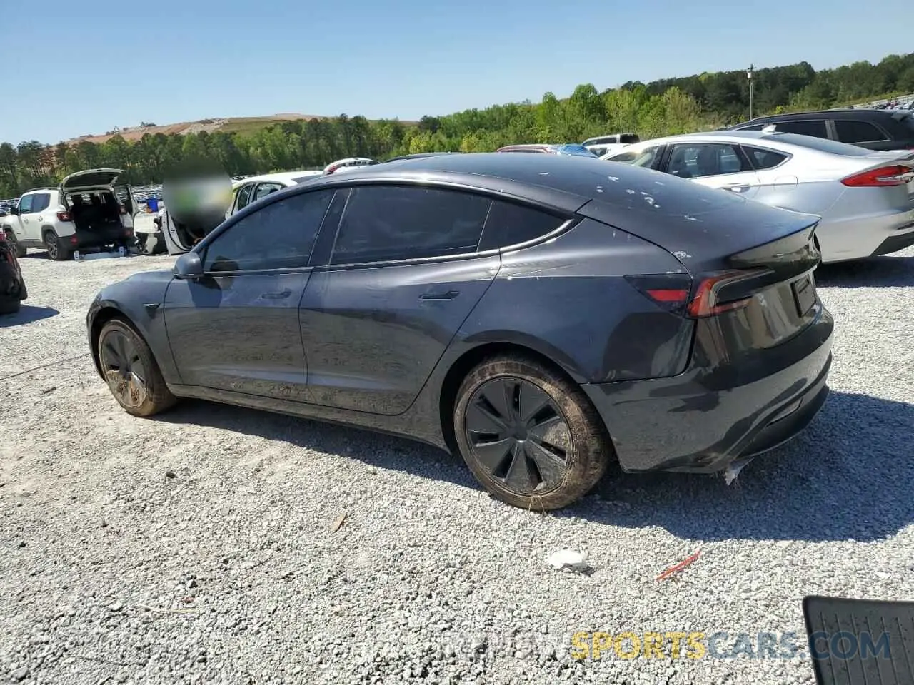 2 Photograph of a damaged car 5YJ3E1EA1RF834301 TESLA MODEL 3 2024