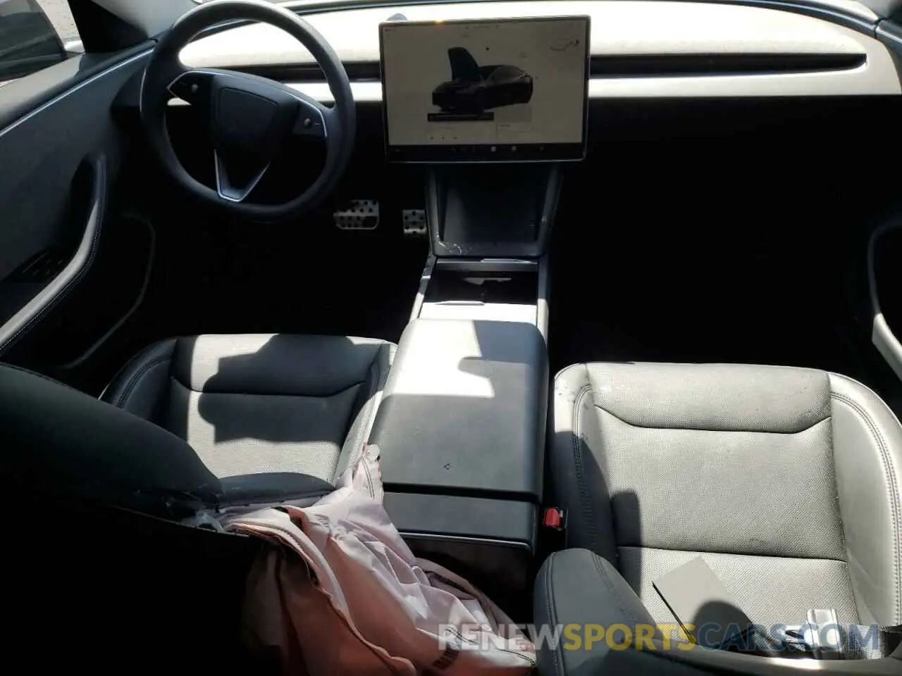 8 Photograph of a damaged car 5YJ3E1EA1RF834301 TESLA MODEL 3 2024