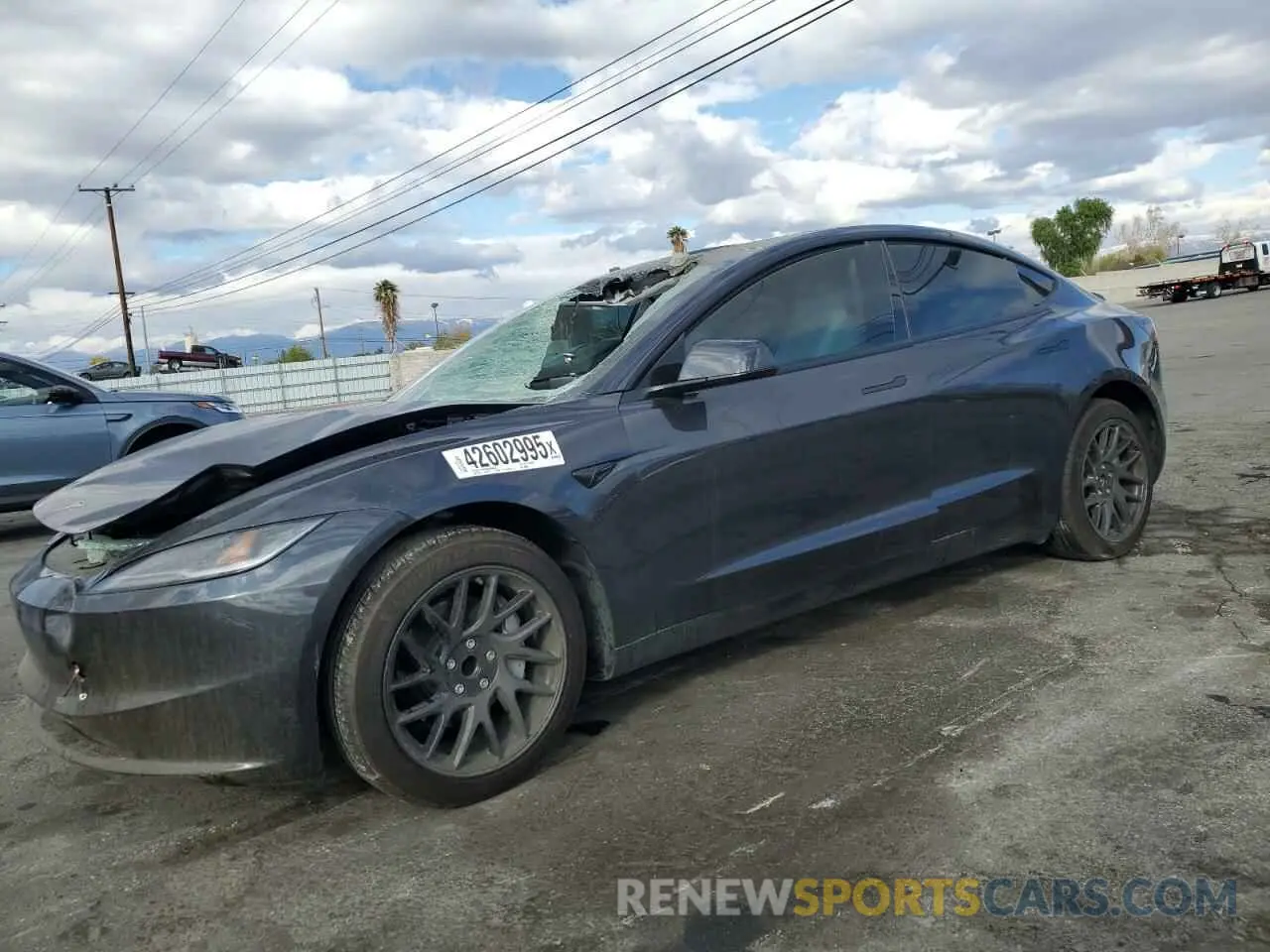 1 Photograph of a damaged car 5YJ3E1EA1RF846836 TESLA MODEL 3 2024