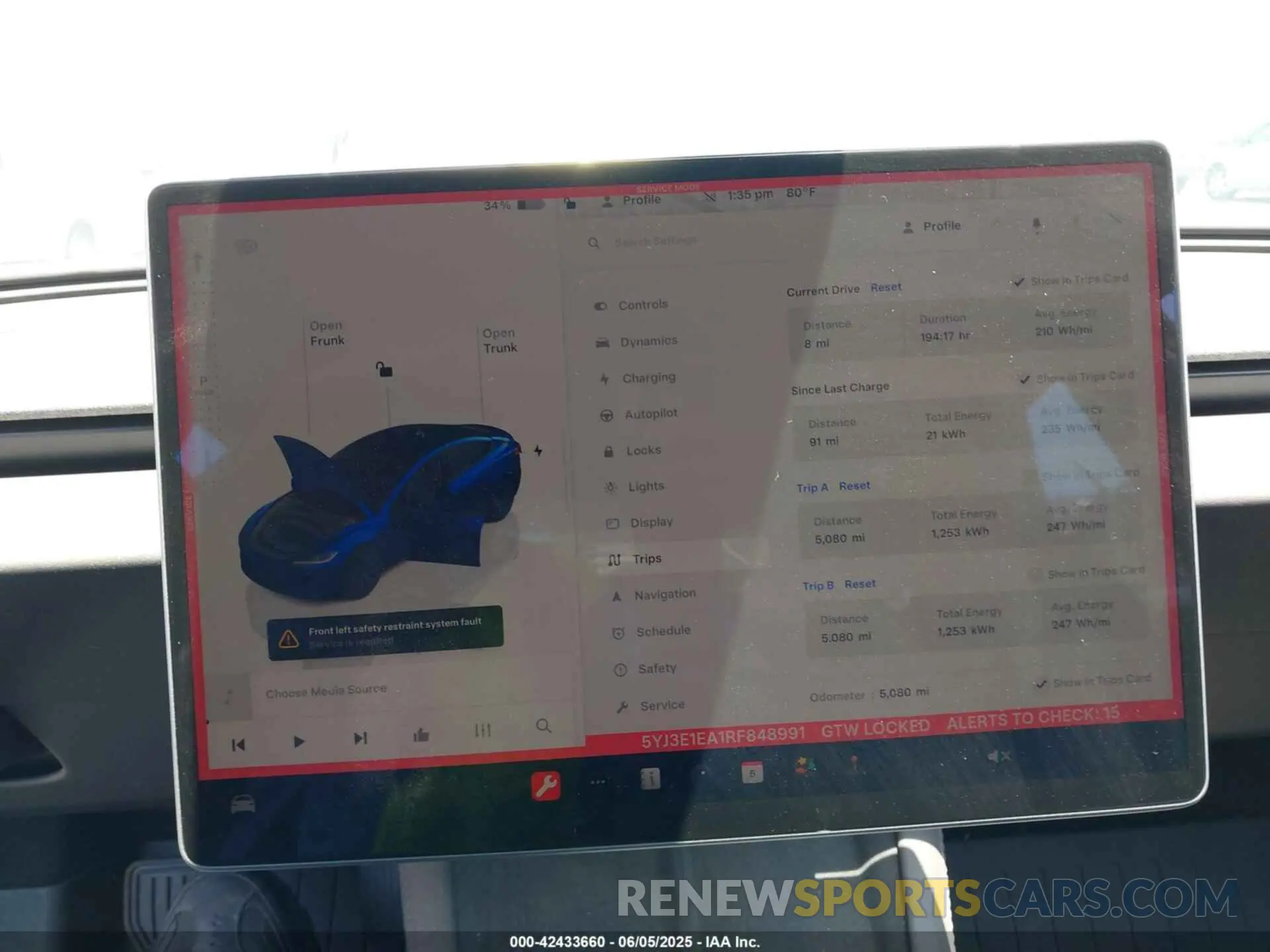 7 Photograph of a damaged car 5YJ3E1EA1RF848991 TESLA MODEL 3 2024