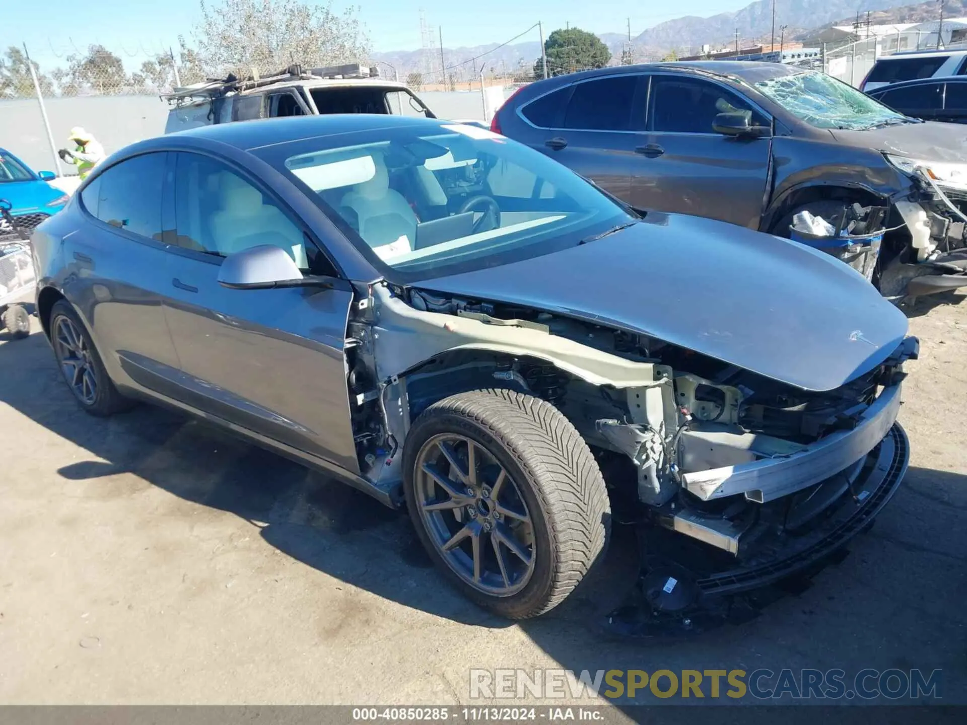 1 Photograph of a damaged car 5YJ3E1EA1RF863345 TESLA MODEL 3 2024