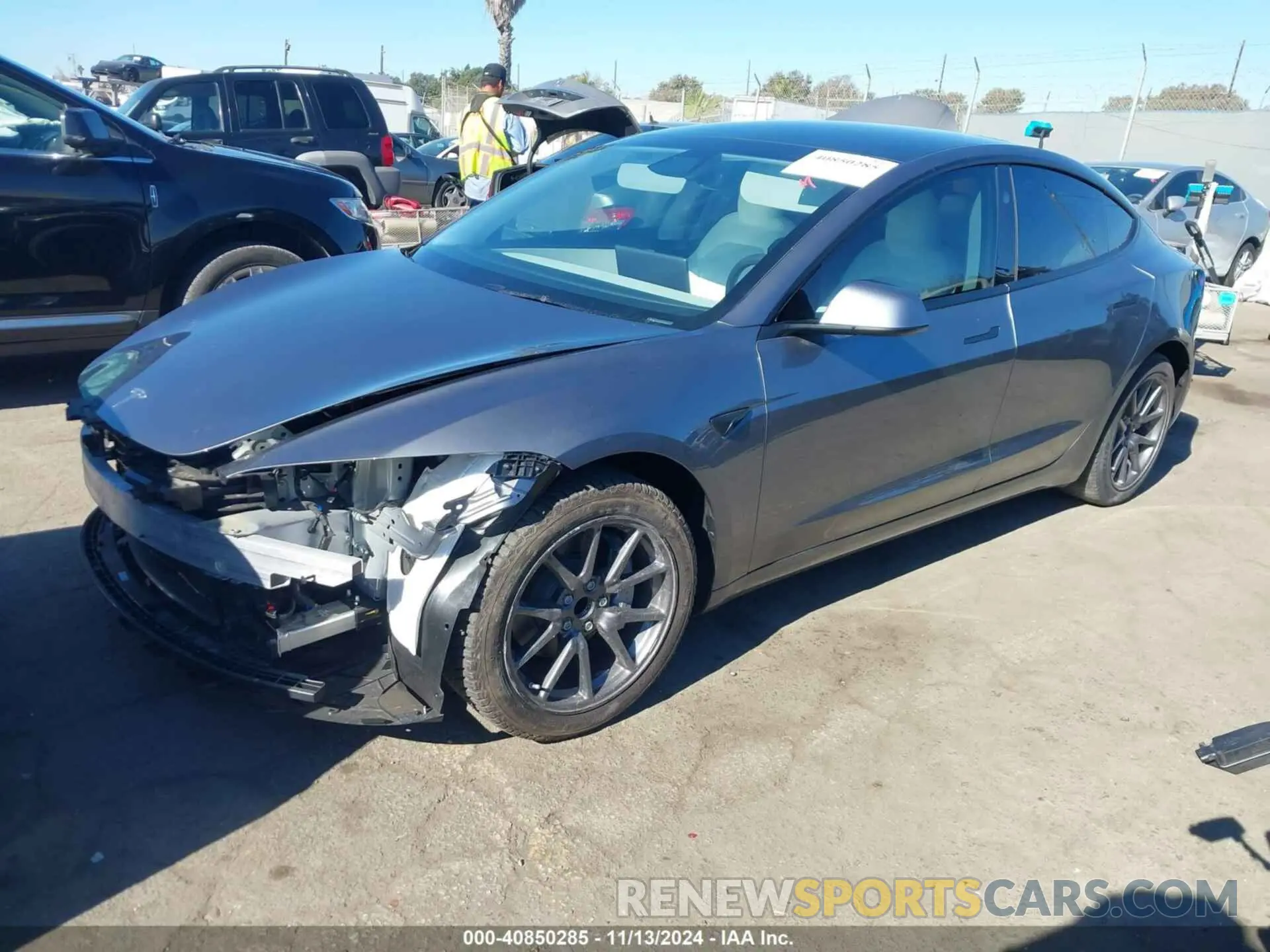 2 Photograph of a damaged car 5YJ3E1EA1RF863345 TESLA MODEL 3 2024