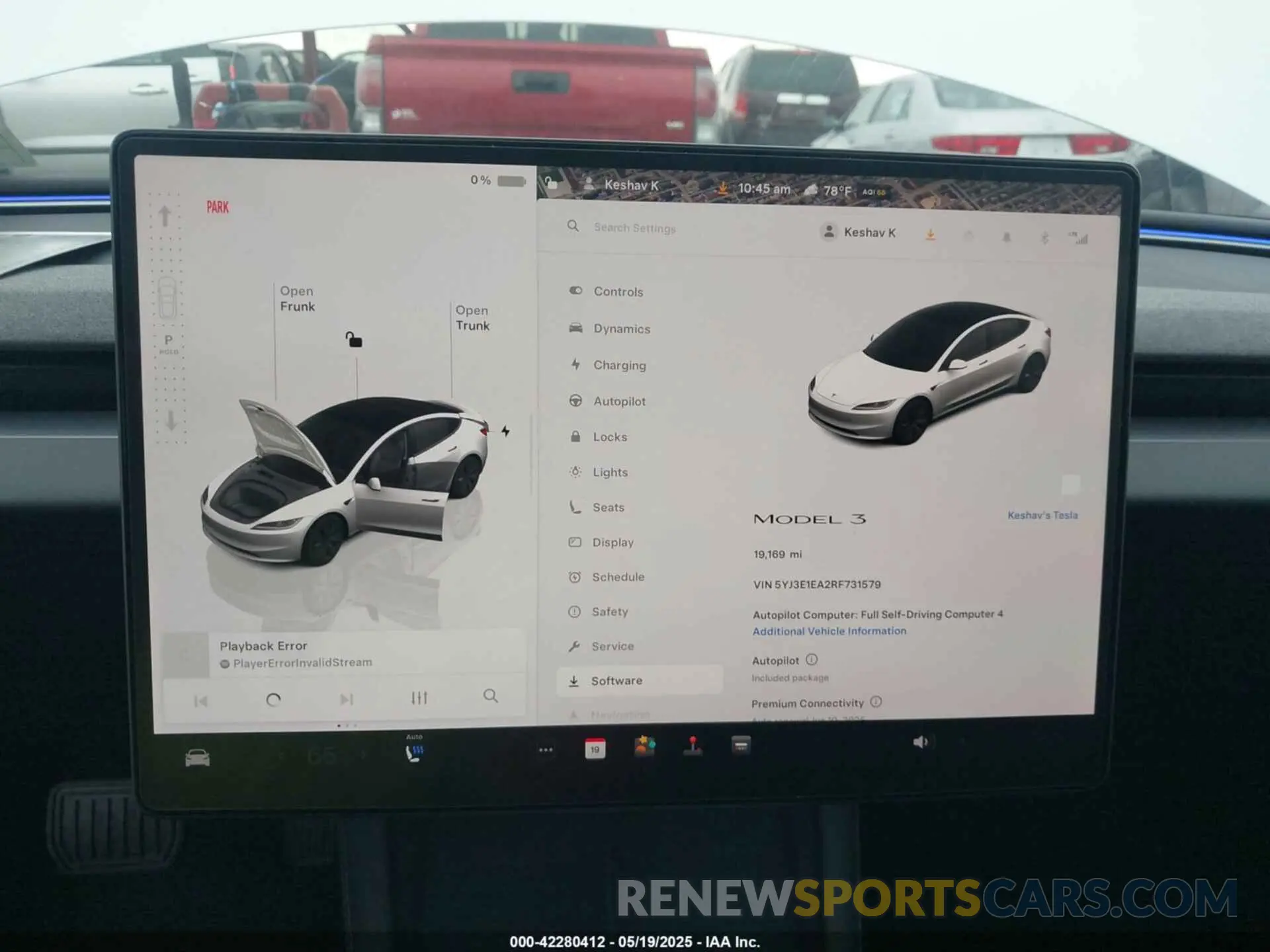 17 Photograph of a damaged car 5YJ3E1EA2RF731579 TESLA MODEL 3 2024