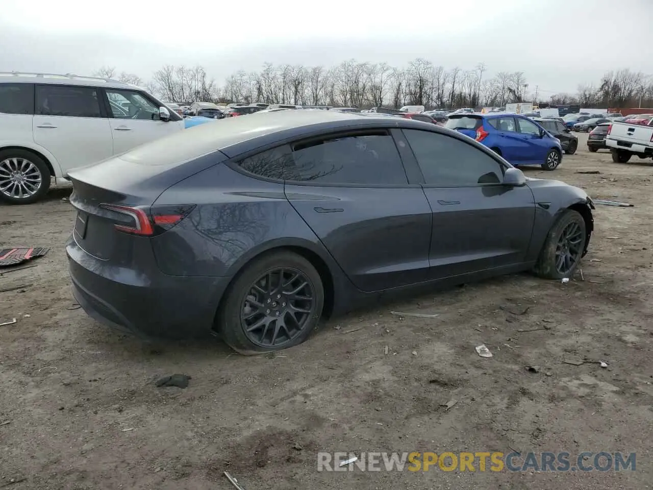 3 Photograph of a damaged car 5YJ3E1EA2RF741934 TESLA MODEL 3 2024