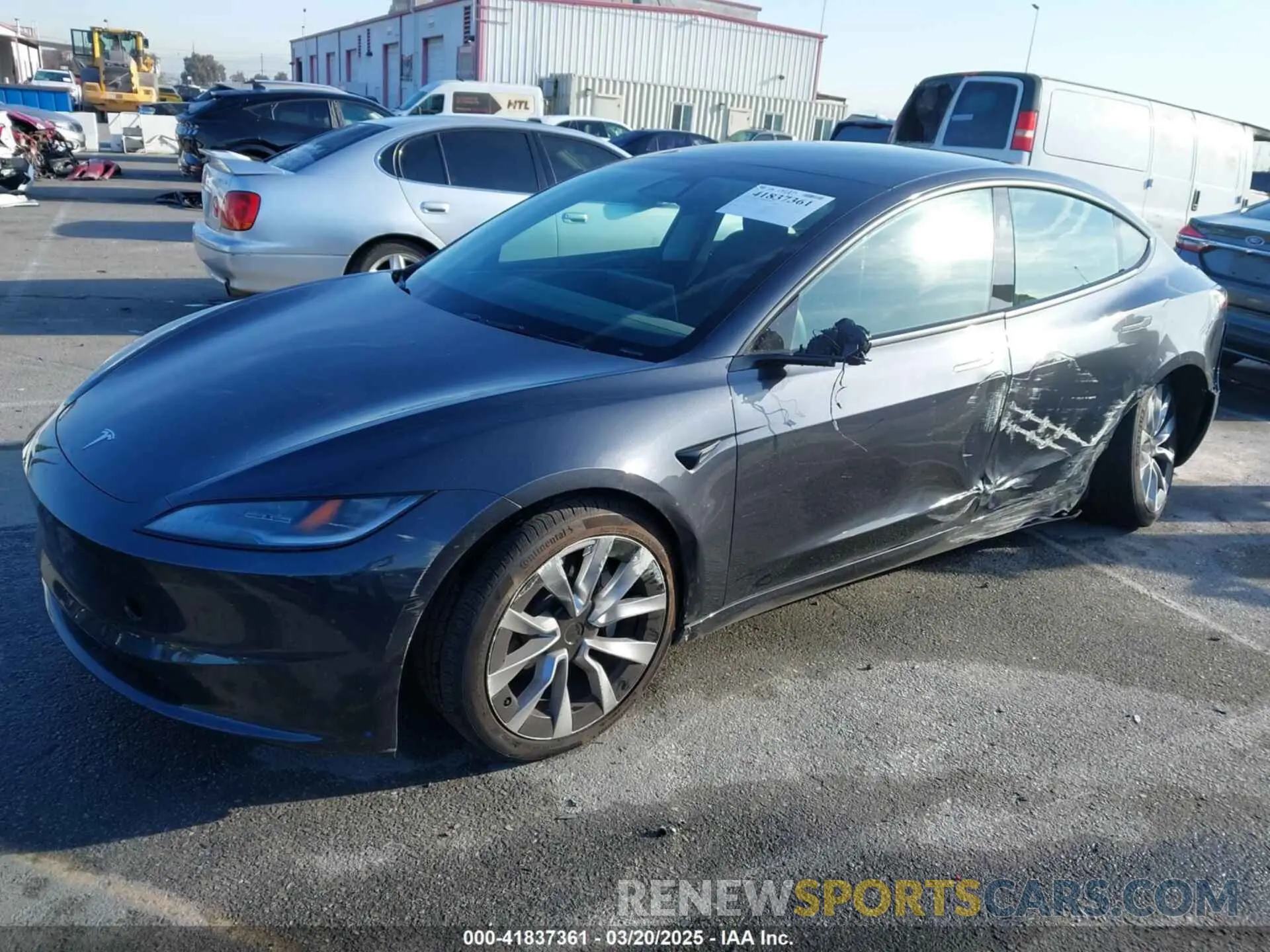 2 Photograph of a damaged car 5YJ3E1EA2RF742887 TESLA MODEL 3 2024