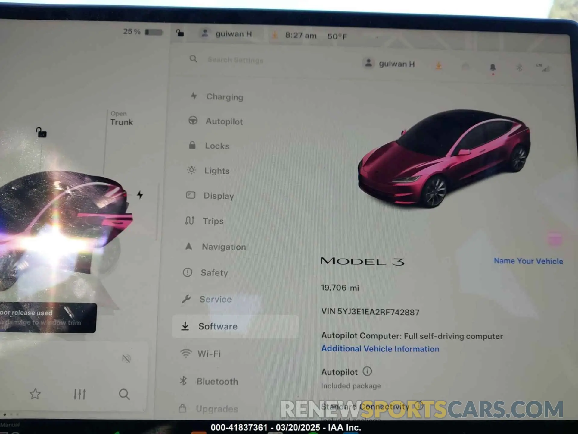7 Photograph of a damaged car 5YJ3E1EA2RF742887 TESLA MODEL 3 2024
