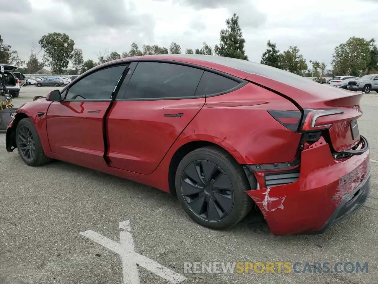 2 Photograph of a damaged car 5YJ3E1EA2RF748155 TESLA MODEL 3 2024