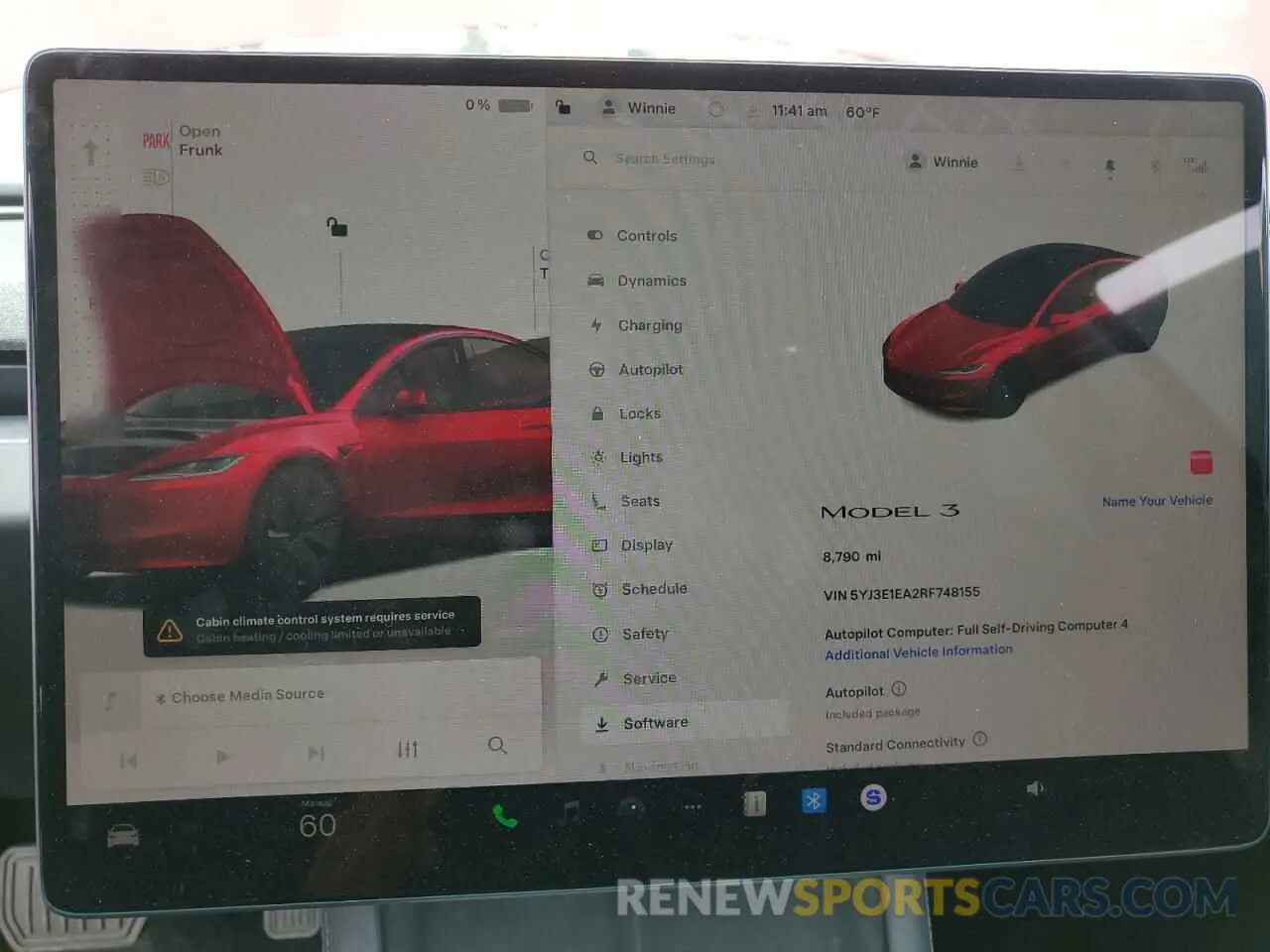 9 Photograph of a damaged car 5YJ3E1EA2RF748155 TESLA MODEL 3 2024
