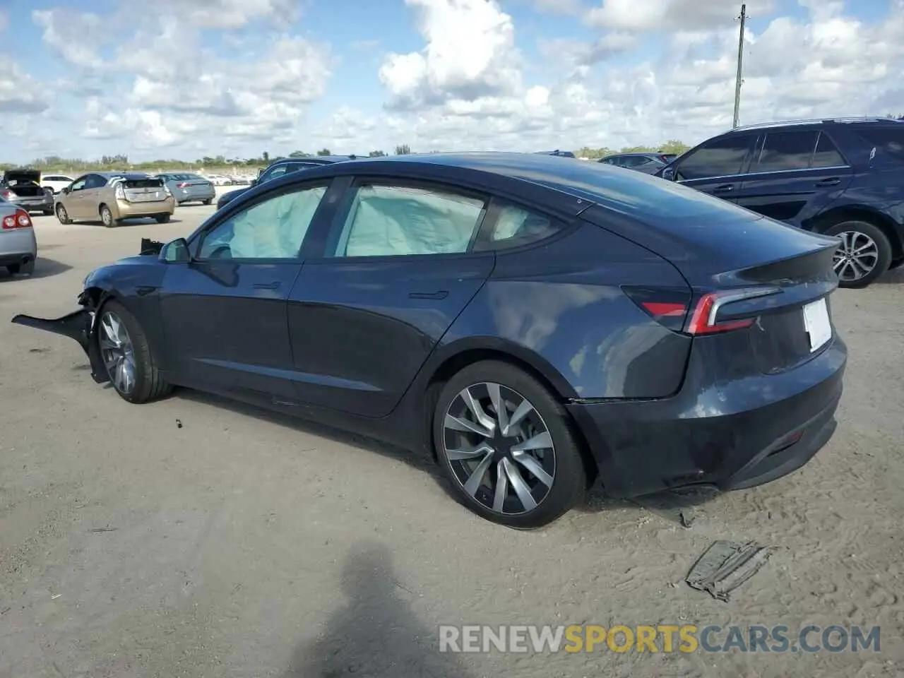 2 Photograph of a damaged car 5YJ3E1EA2RF752321 TESLA MODEL 3 2024
