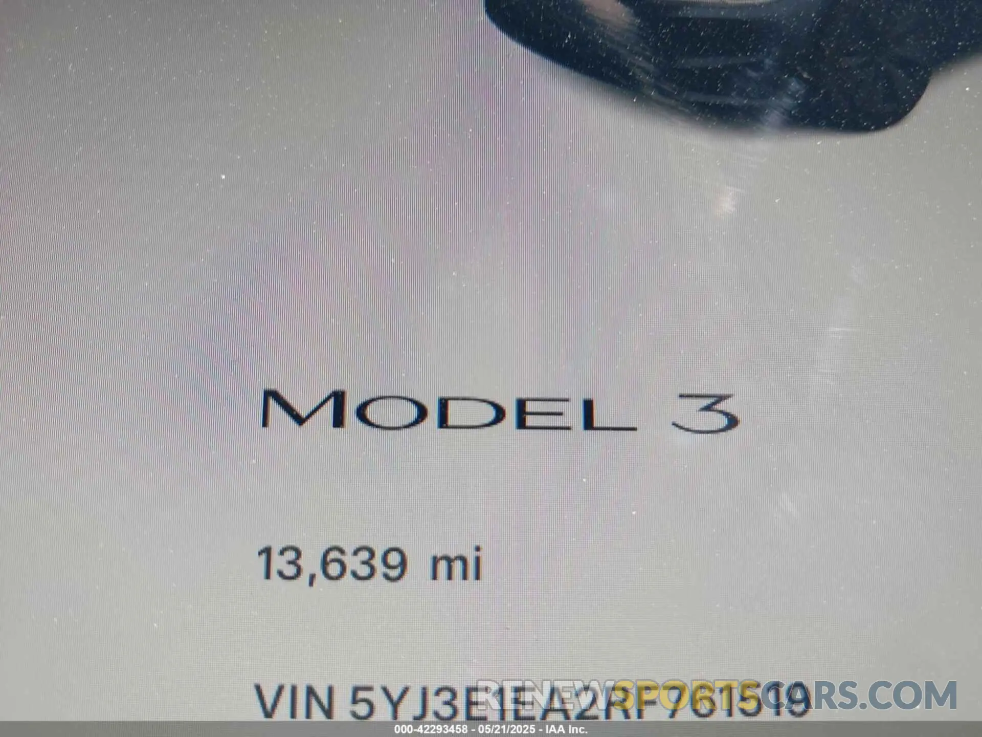 7 Photograph of a damaged car 5YJ3E1EA2RF761519 TESLA MODEL 3 2024