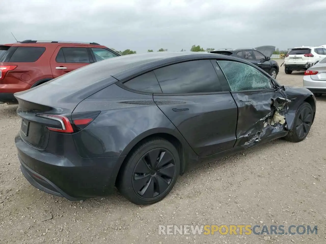 3 Photograph of a damaged car 5YJ3E1EA2RF822321 TESLA MODEL 3 2024
