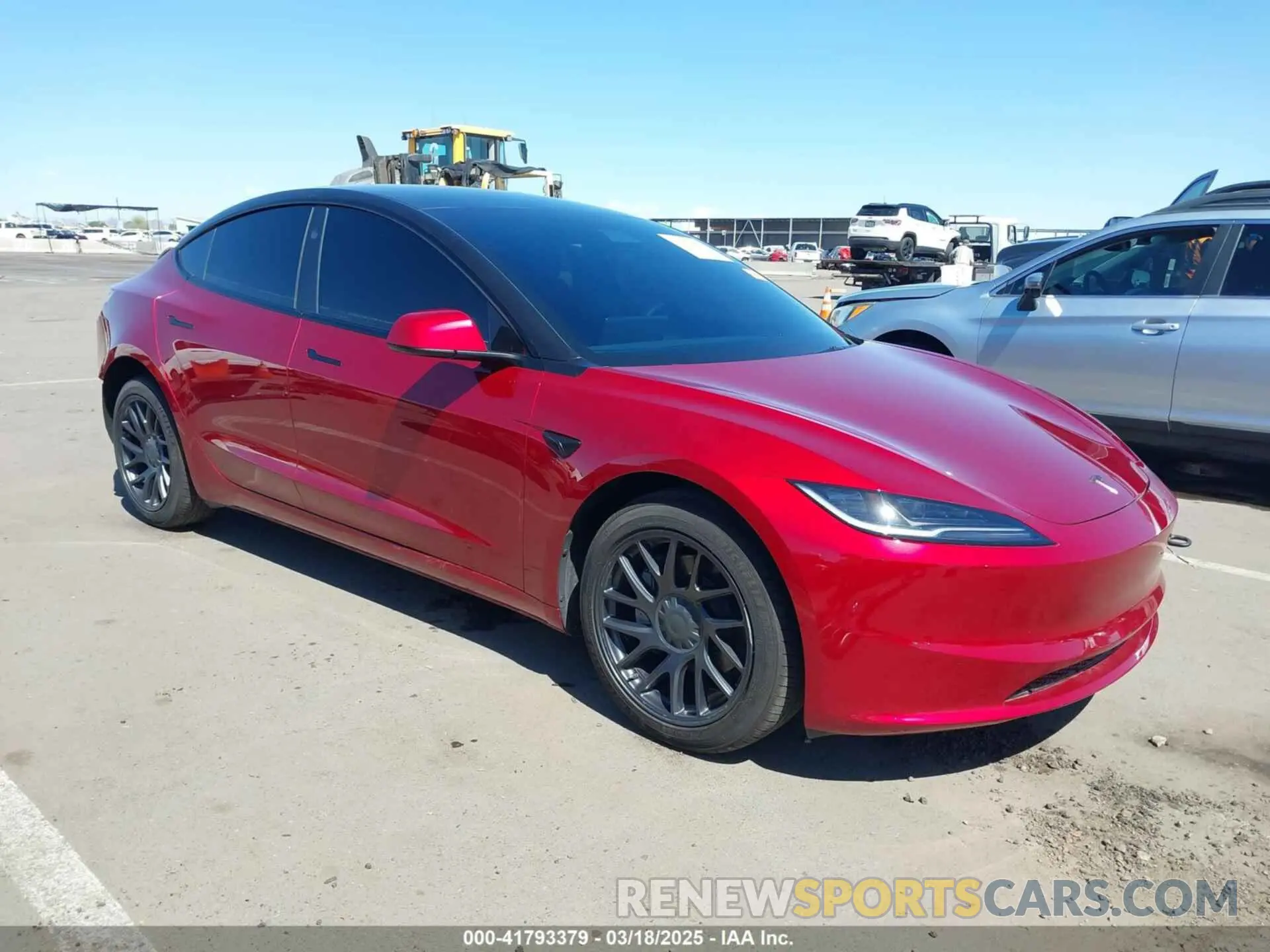 1 Photograph of a damaged car 5YJ3E1EA2RF825011 TESLA MODEL 3 2024