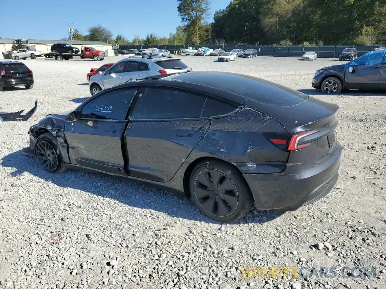 2 Photograph of a damaged car 5YJ3E1EA2RF827101 TESLA MODEL 3 2024