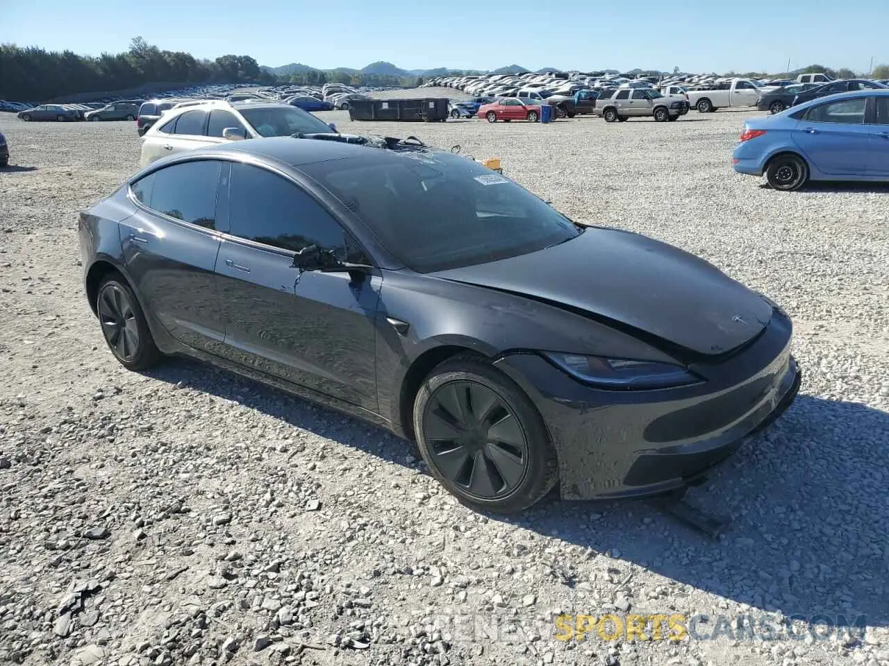 4 Photograph of a damaged car 5YJ3E1EA2RF827101 TESLA MODEL 3 2024