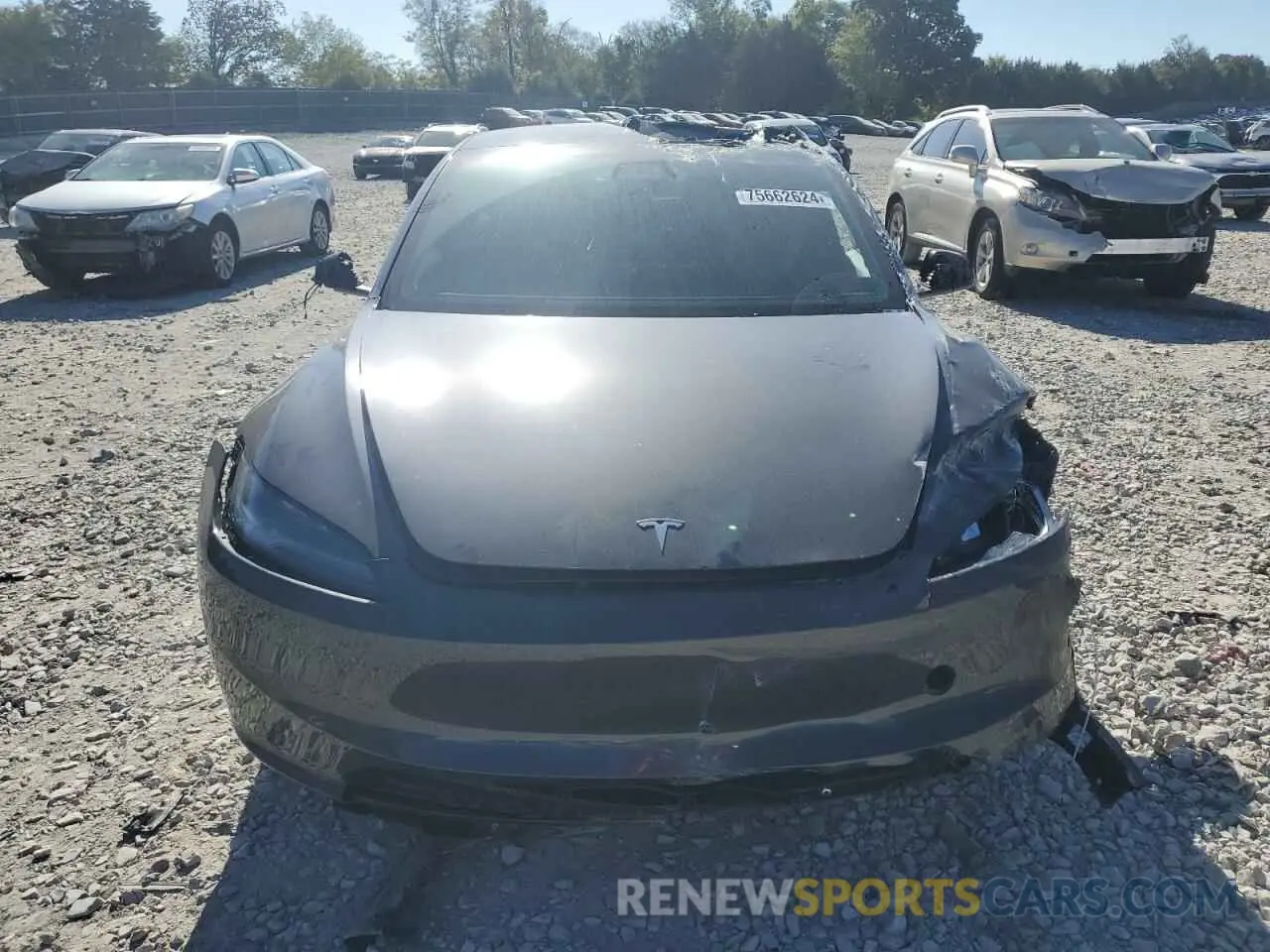 5 Photograph of a damaged car 5YJ3E1EA2RF827101 TESLA MODEL 3 2024