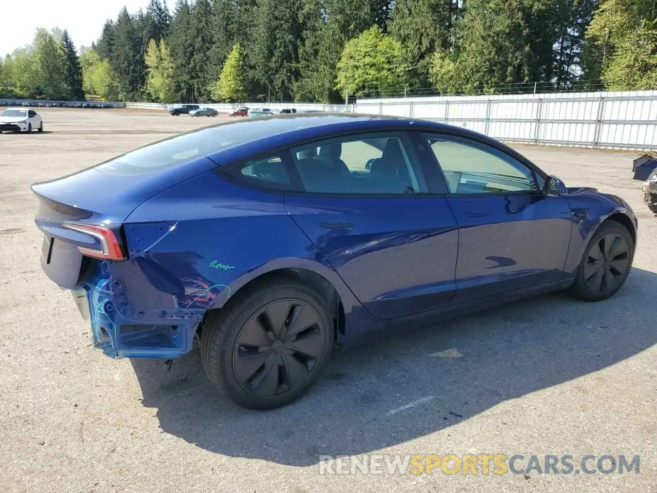 3 Photograph of a damaged car 5YJ3E1EA2RF846411 TESLA MODEL 3 2024