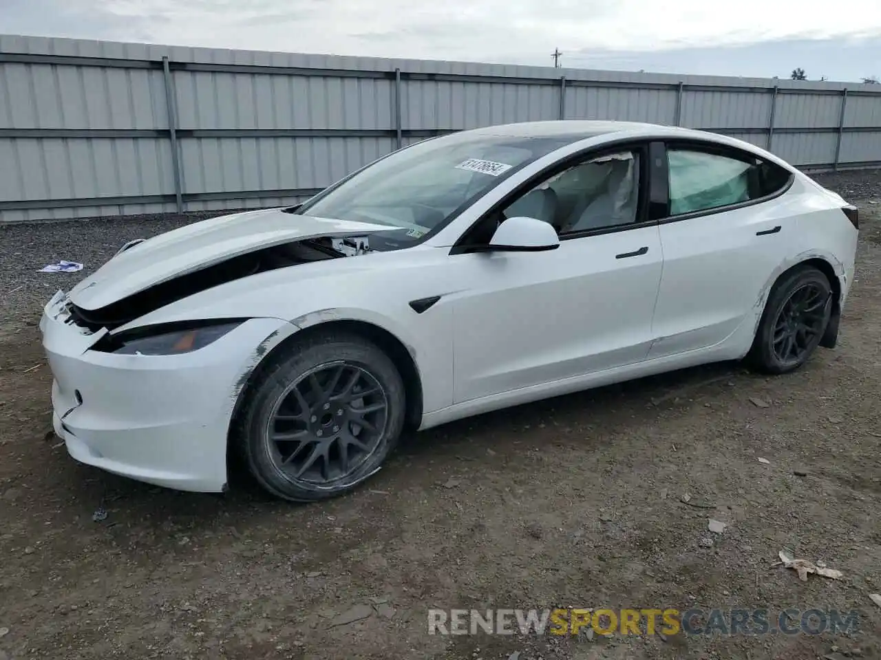 1 Photograph of a damaged car 5YJ3E1EA2RF848384 TESLA MODEL 3 2024