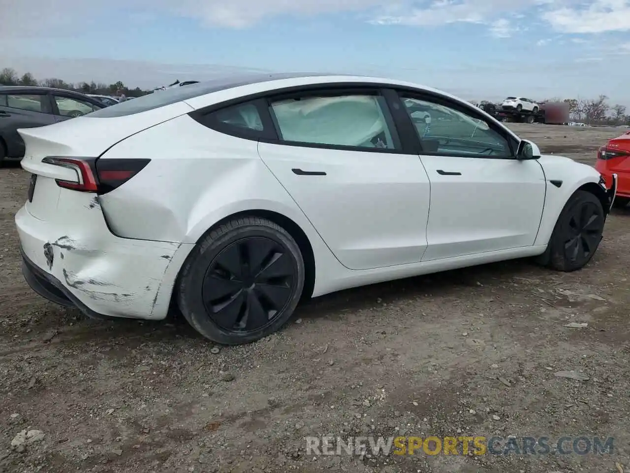 3 Photograph of a damaged car 5YJ3E1EA2RF848384 TESLA MODEL 3 2024