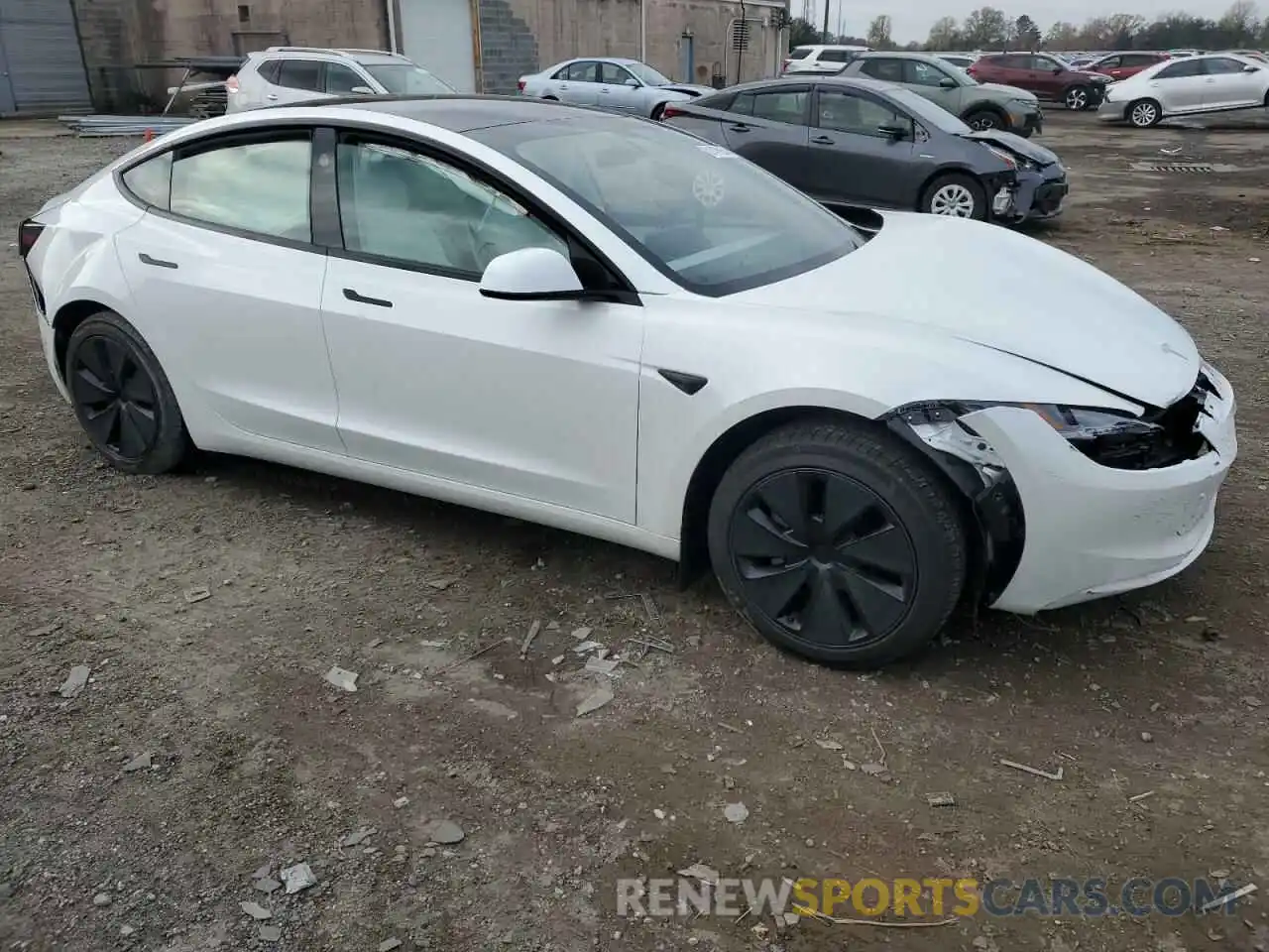 4 Photograph of a damaged car 5YJ3E1EA2RF848384 TESLA MODEL 3 2024