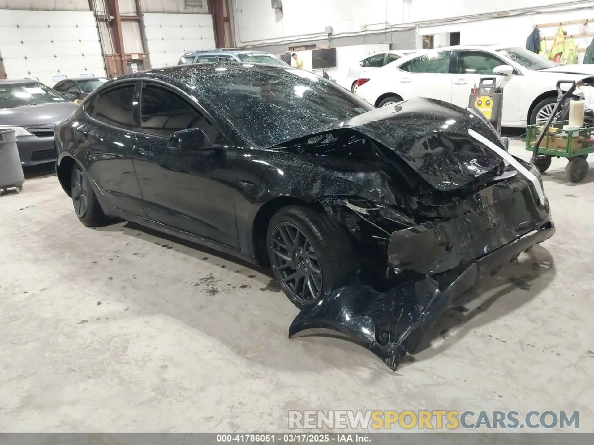 1 Photograph of a damaged car 5YJ3E1EA2RF856579 TESLA MODEL 3 2024