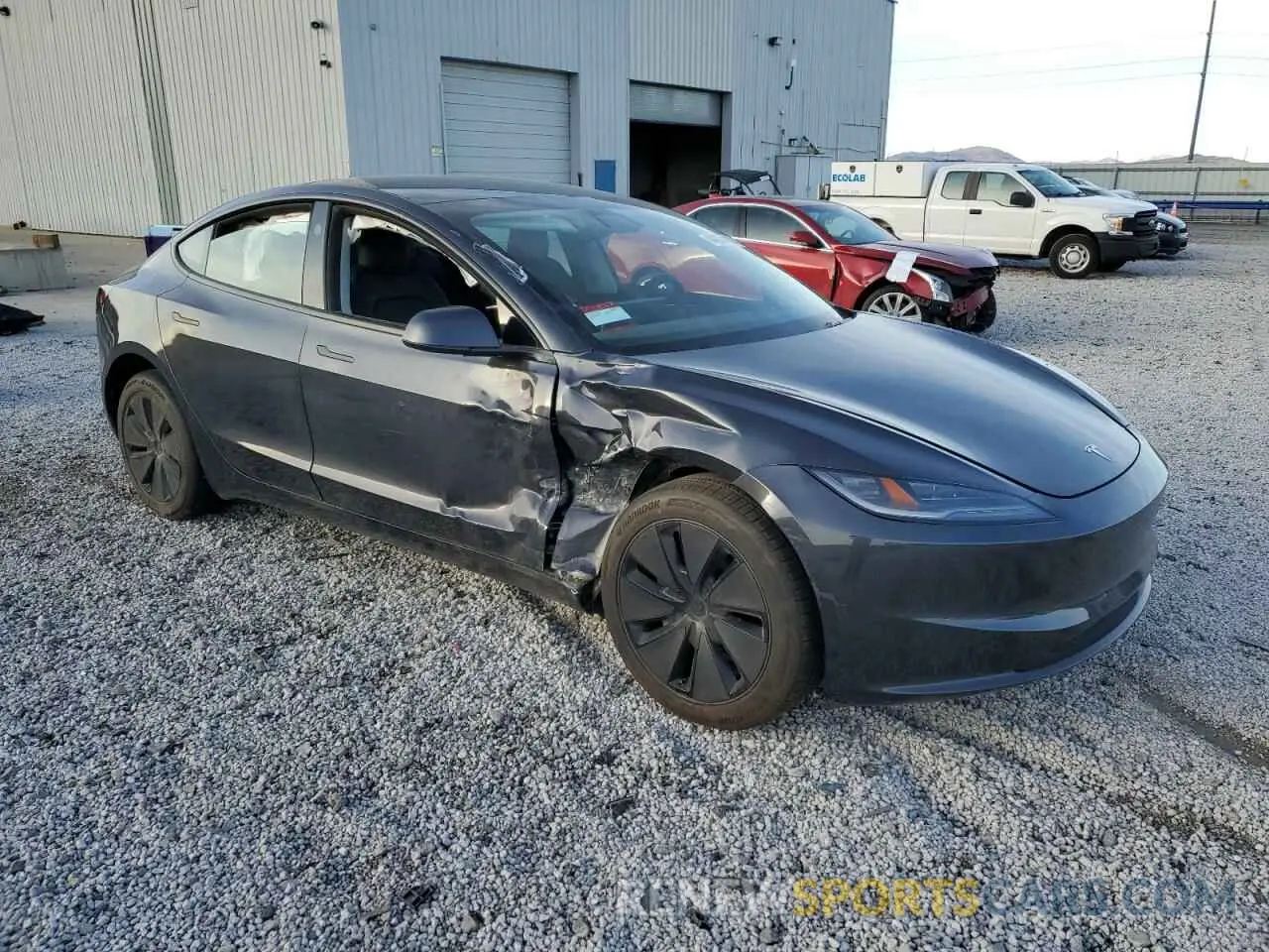 4 Photograph of a damaged car 5YJ3E1EA2RF860860 TESLA MODEL 3 2024