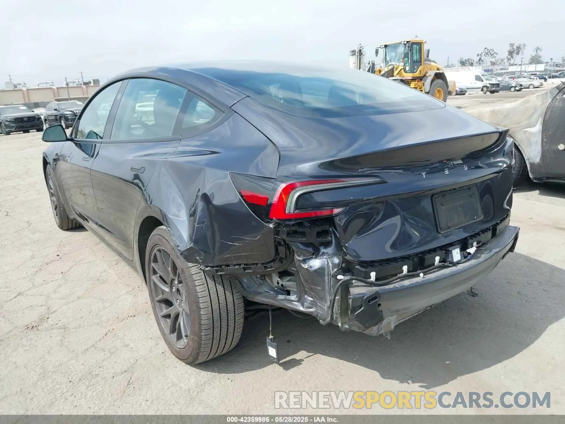 3 Photograph of a damaged car 5YJ3E1EA3RF729713 TESLA MODEL 3 2024