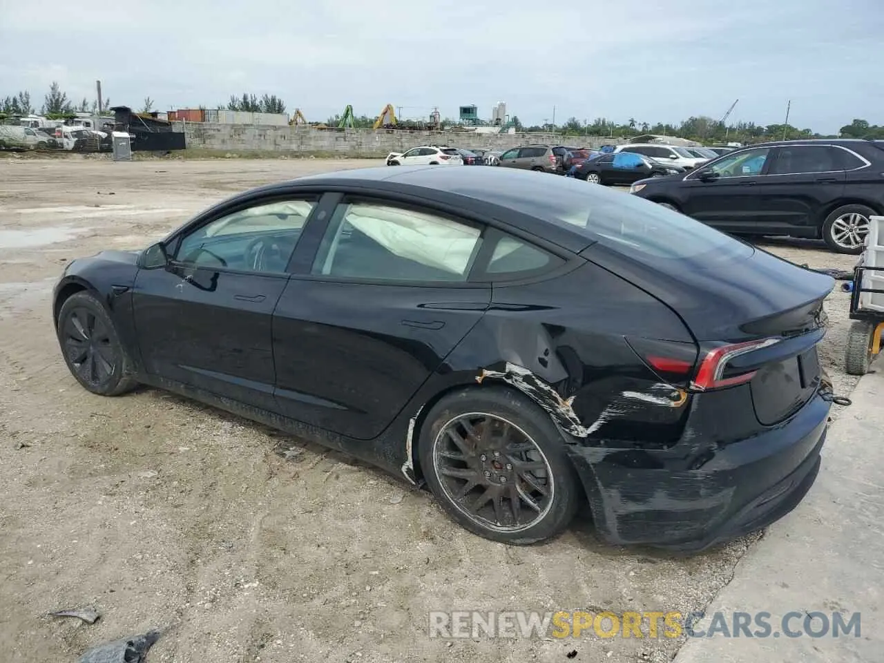 2 Photograph of a damaged car 5YJ3E1EA3RF734877 TESLA MODEL 3 2024