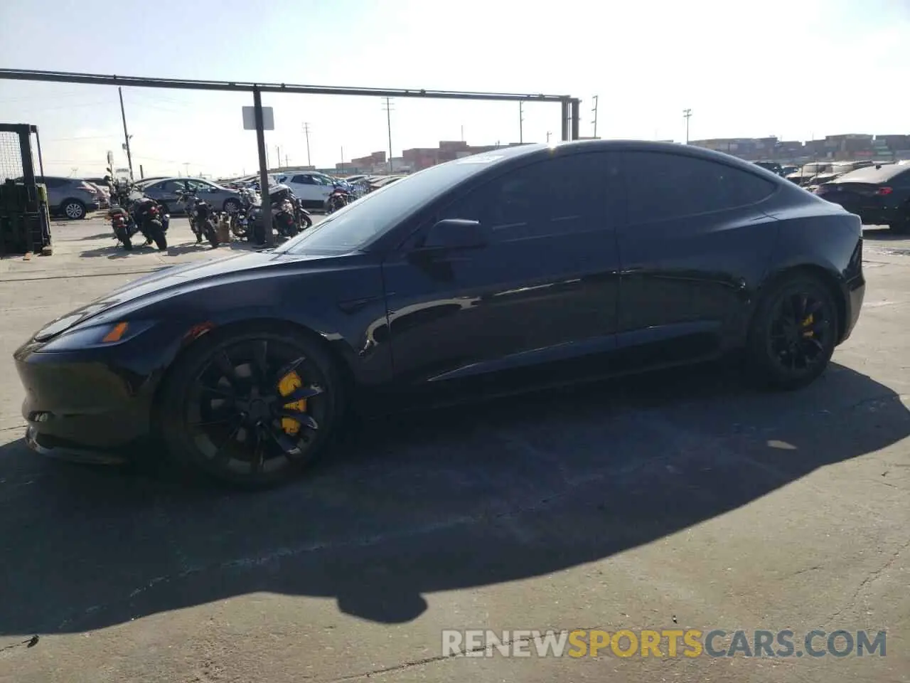 1 Photograph of a damaged car 5YJ3E1EA3RF752716 TESLA MODEL 3 2024